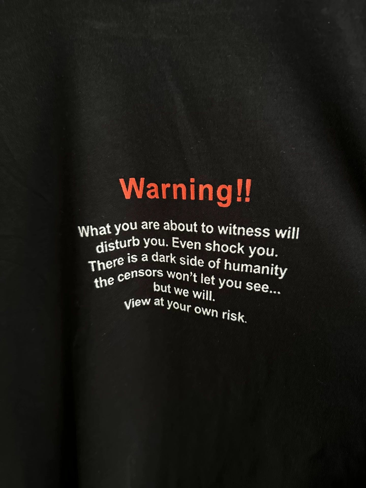 Vetements Waitements warning short sleeves -DMC Size US L / EU 52-54 / 3 - 2 Thumbnail
