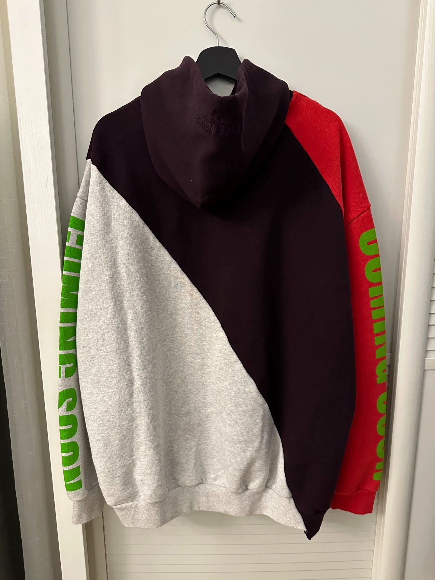Vetements Vetements 18fw three color splicing structure hoodie -DMC Size US M / EU 48-50 / 2 - 2 Thumbnail