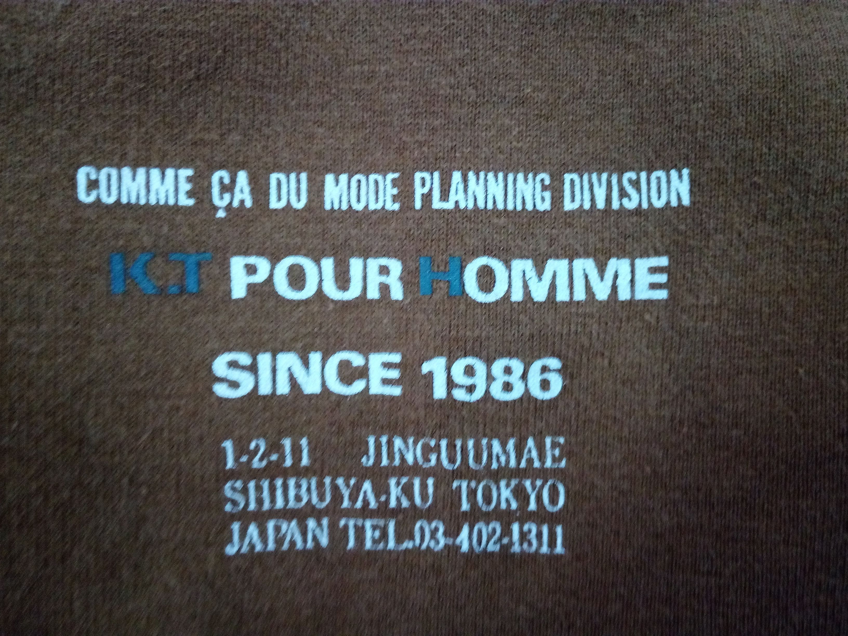 Comme Ca Ism × Japanese Brand × Vintage K.T Pour Homme Comme Ca Du Mode Planning Division Japan Size US L / EU 52-54 / 3 - 4 Thumbnail