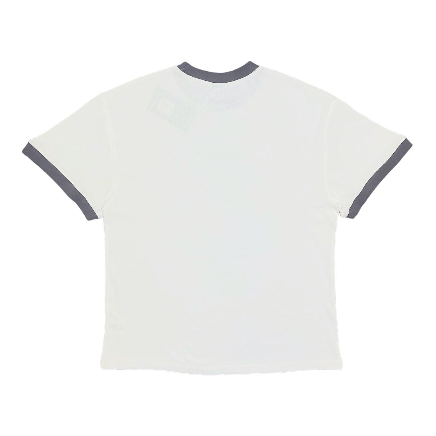 3D Logo Ringer Short Sleeve Tee Shirt White Black