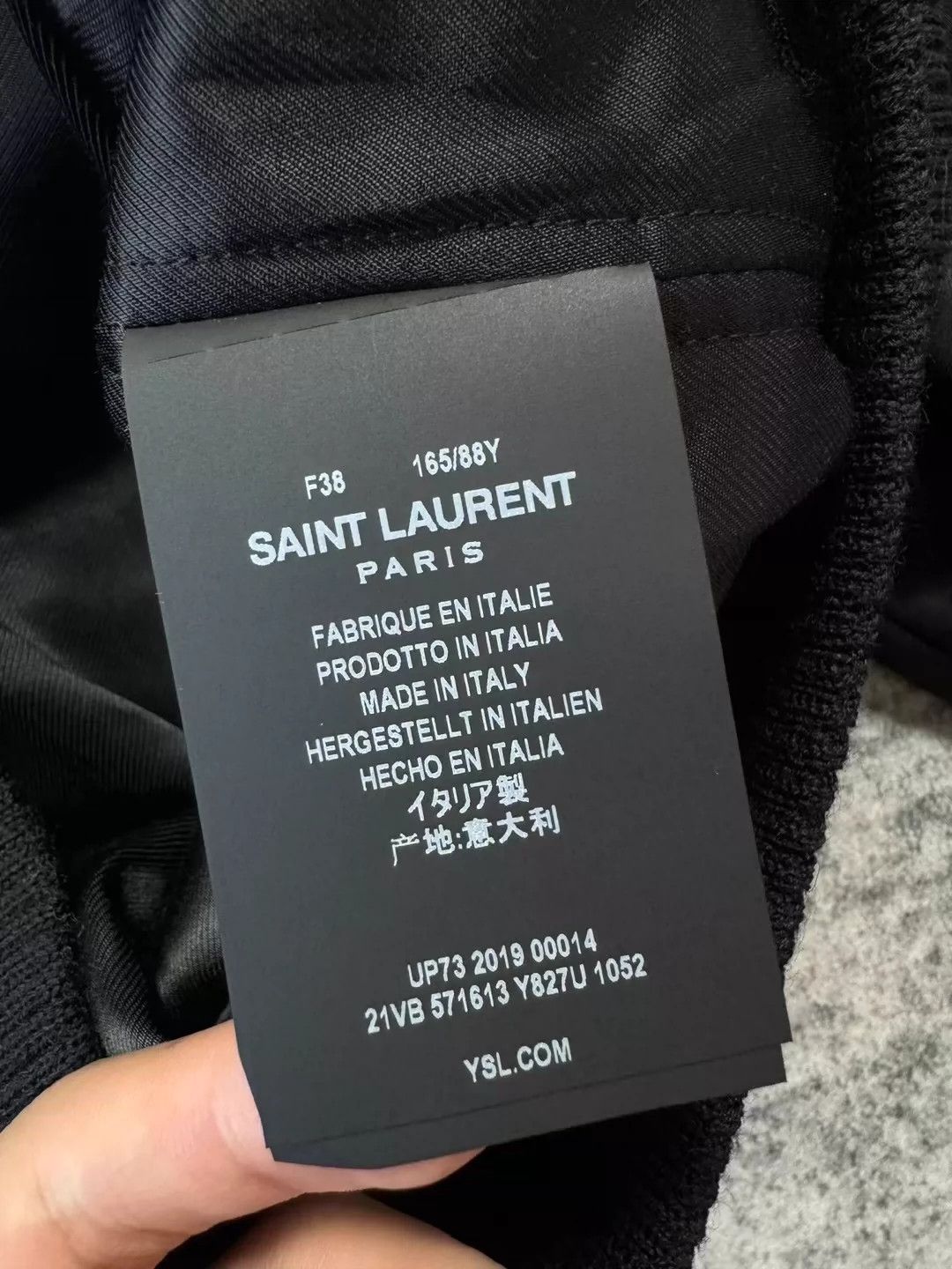 Saint Laurent Paris Back logo baseball jacket