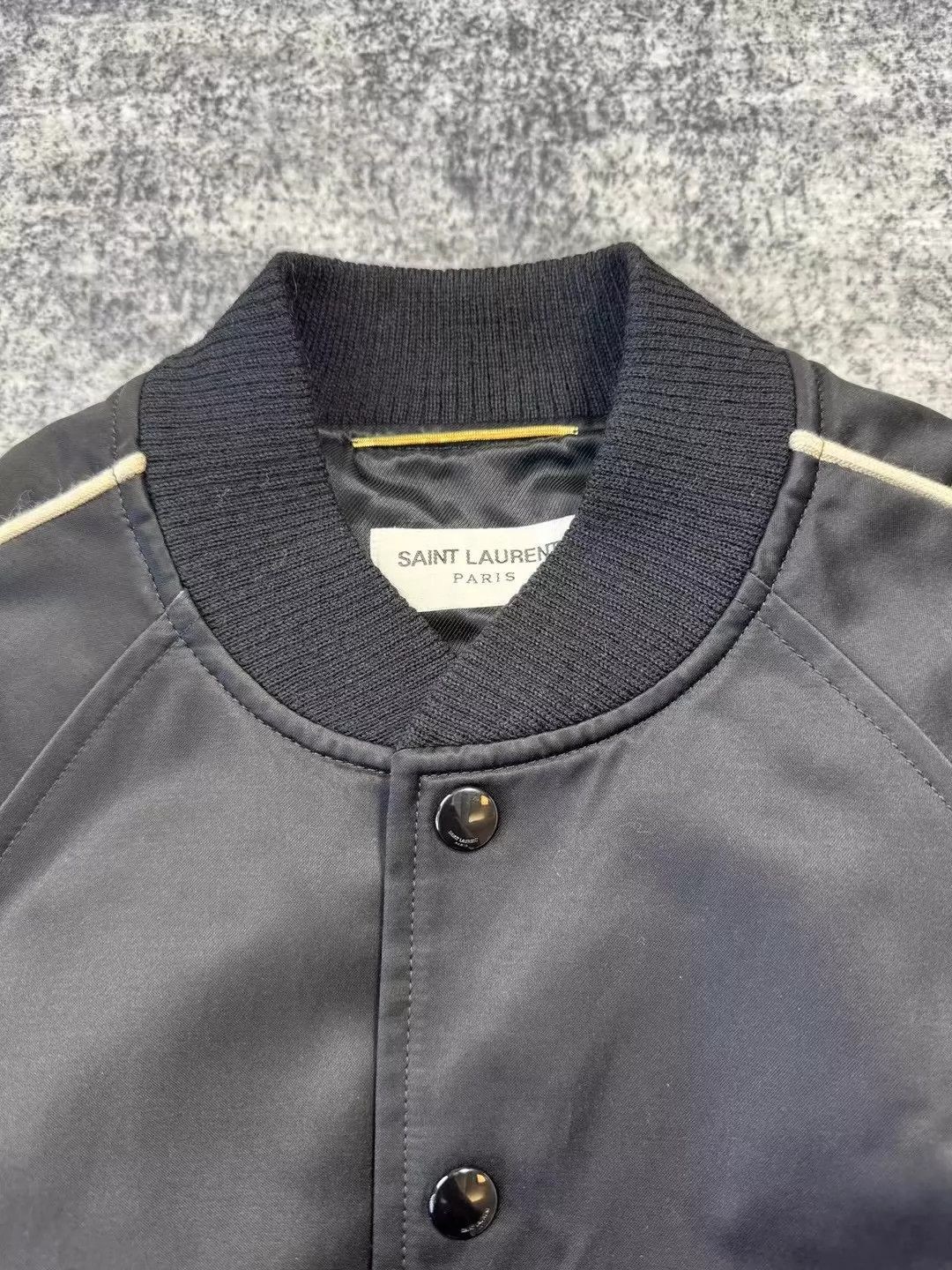Saint Laurent Paris Back logo baseball jacket