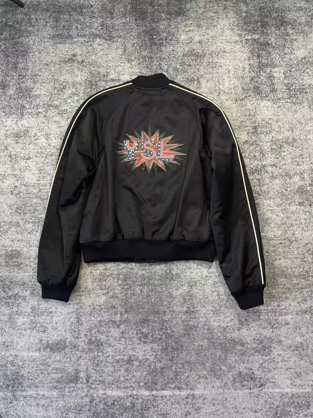 Saint Laurent Paris Back logo baseball jacket