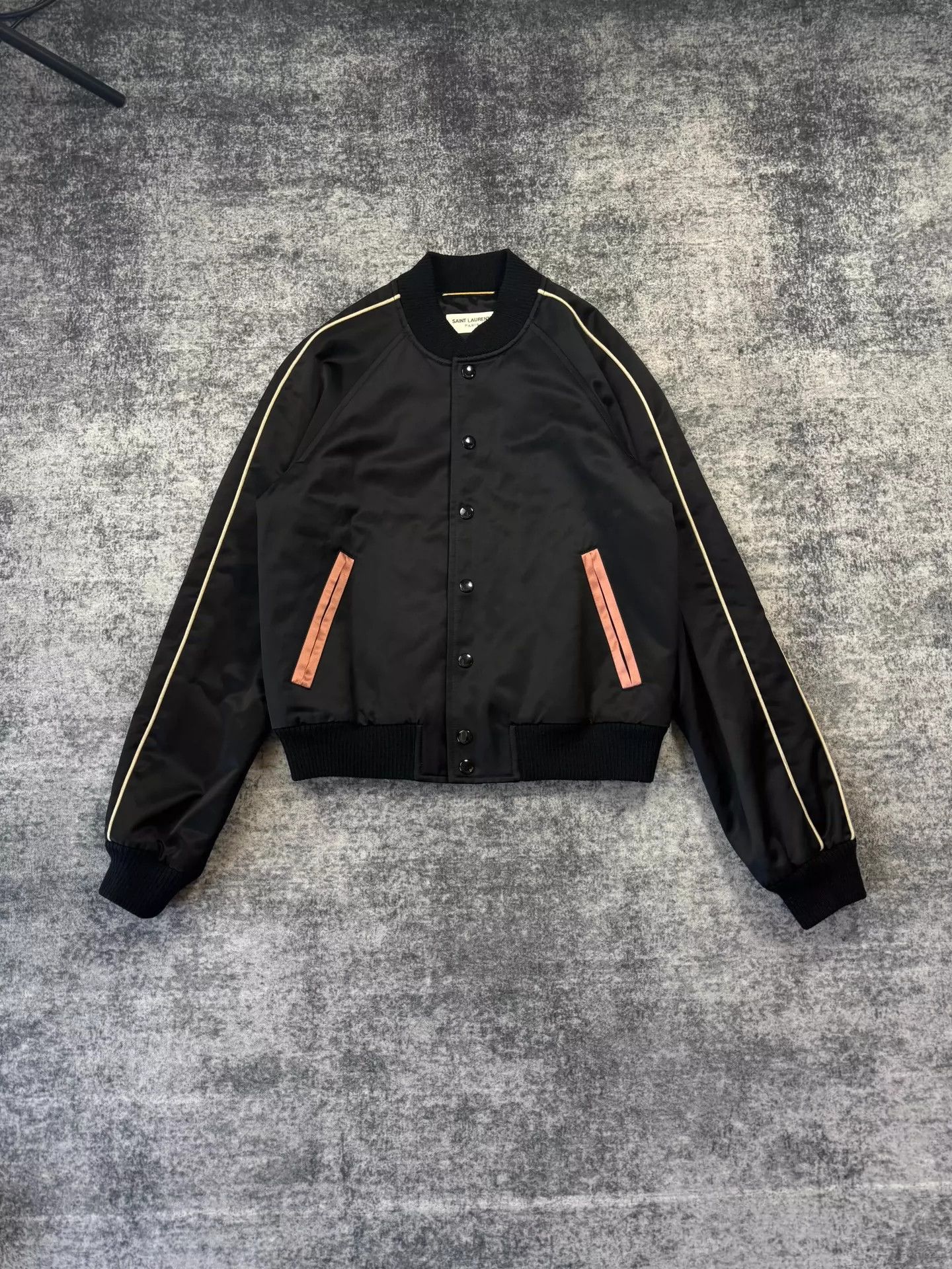 Saint Laurent Paris Saint Laurent Paris Back logo baseball jacket Size US XS / EU 42 / 0 - 2 Thumbnail