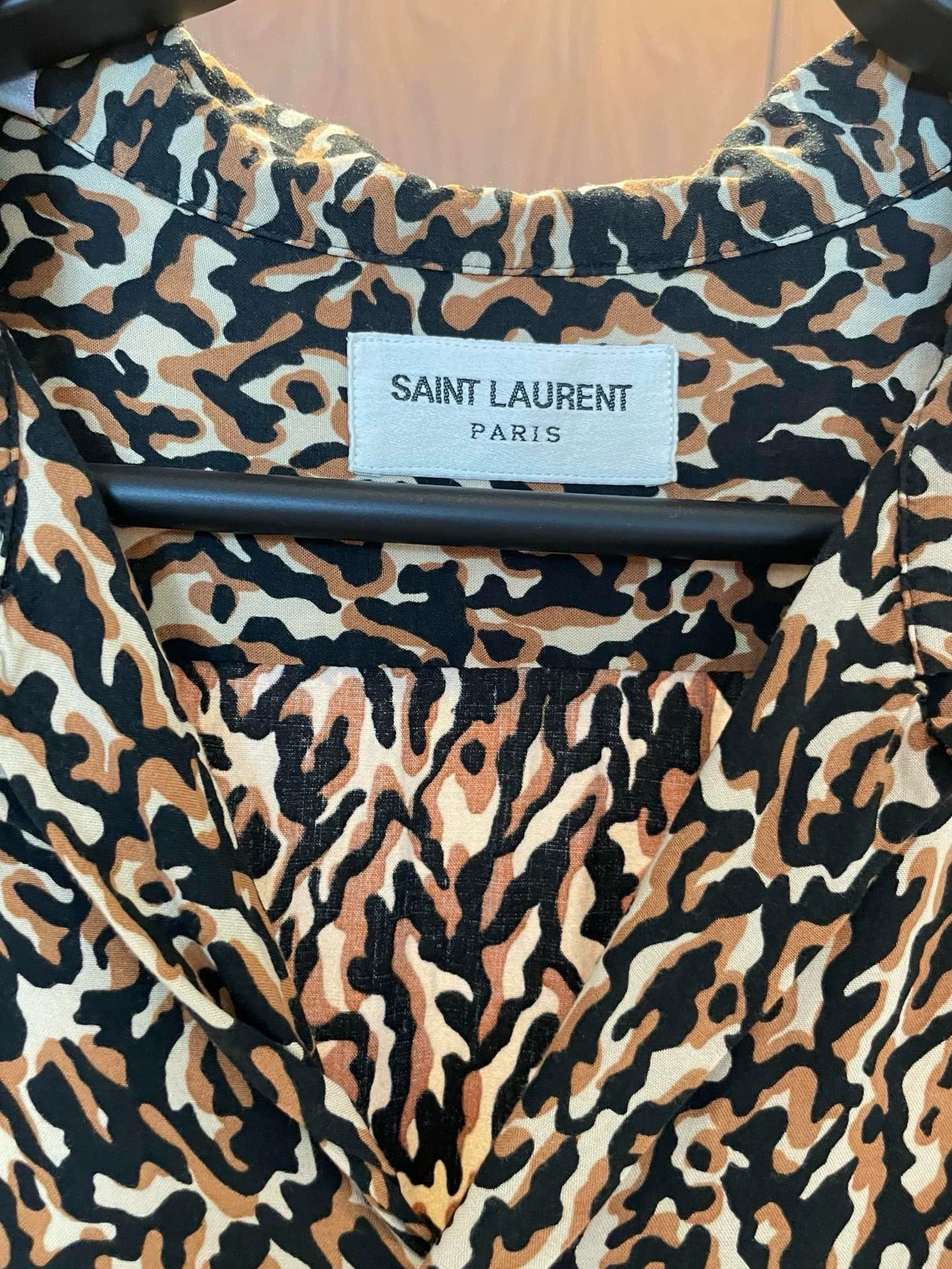 Saint Laurent Paris Saint Laurent Paris Abstract leopard print shirt Size US XS / EU 42 / 0 - 3 Thumbnail