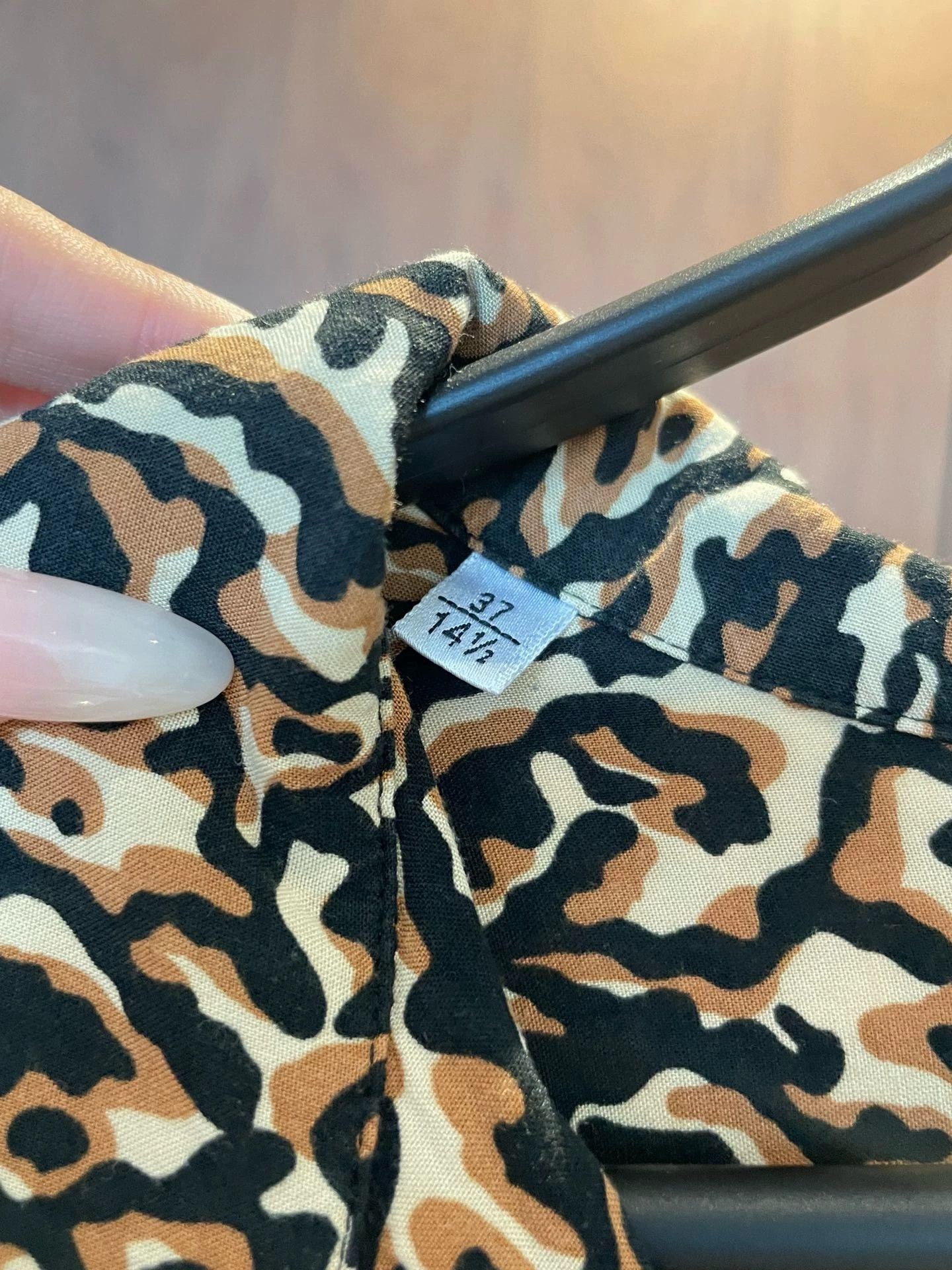 Saint Laurent Paris Saint Laurent Paris Abstract leopard print shirt Size US XS / EU 42 / 0 - 4 Thumbnail