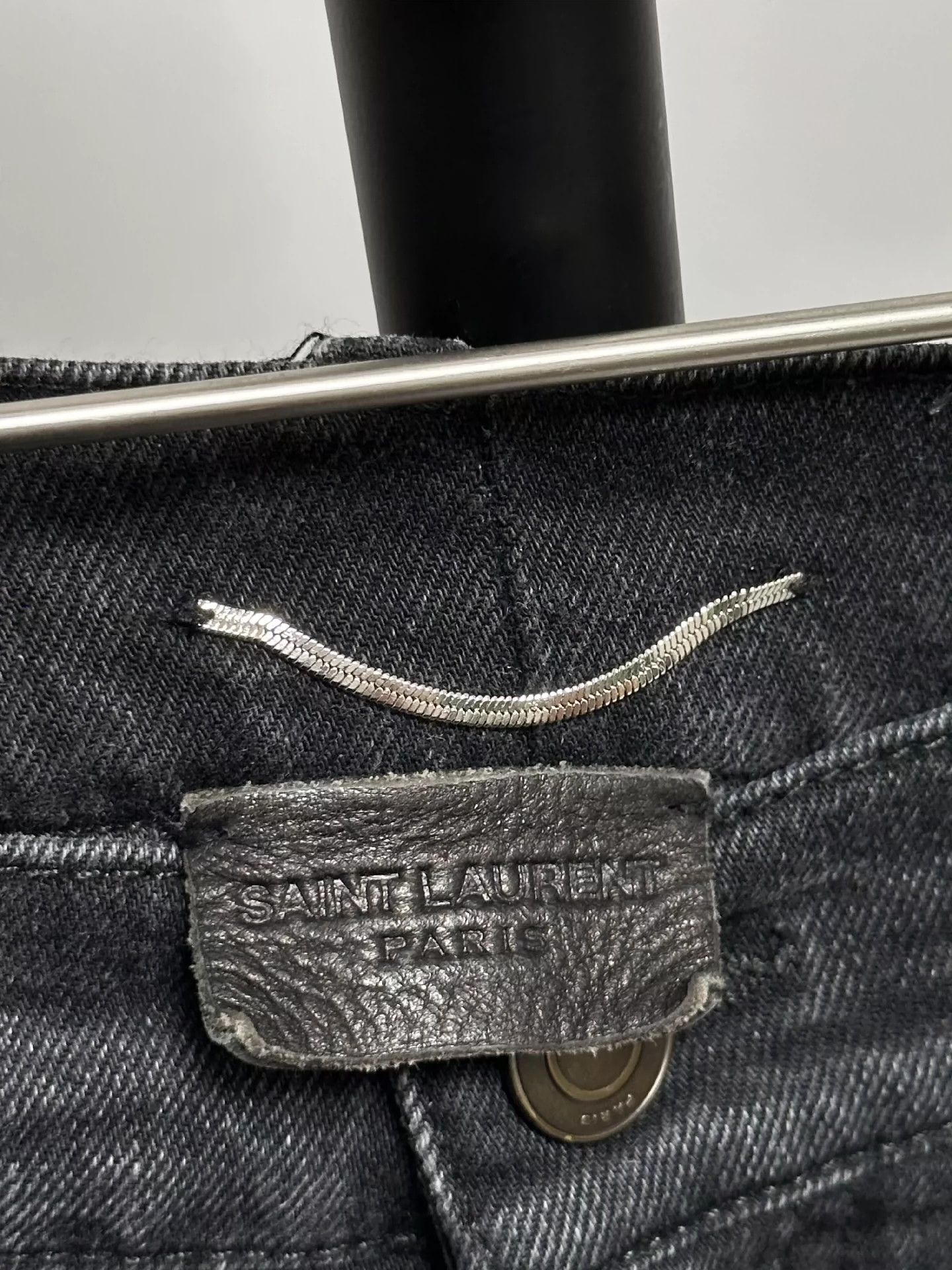 Saint Laurent Paris Saint Laurent Paris D02 knee damaged jeans Size US 31 - 3 Thumbnail
