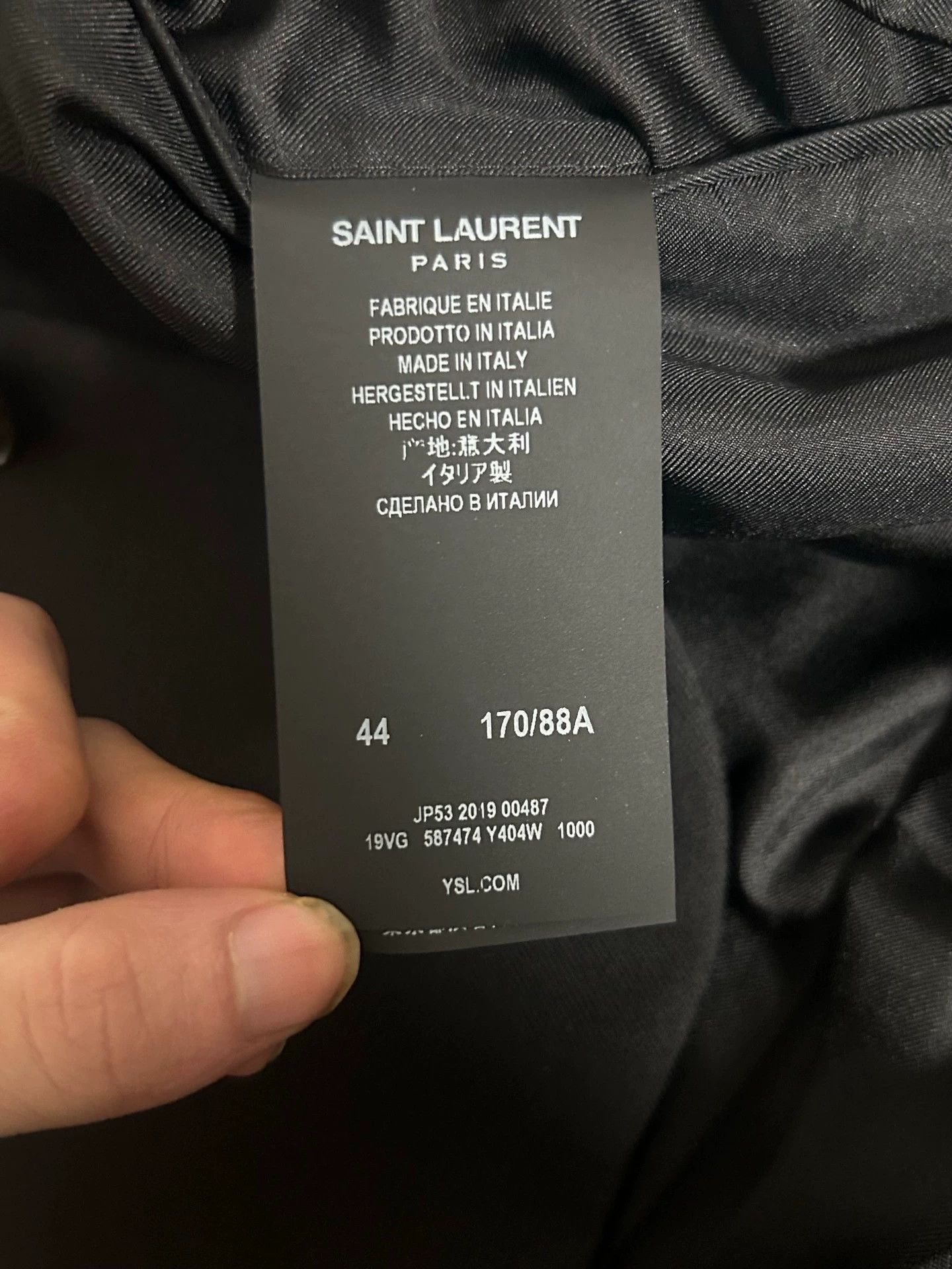 Saint Laurent Paris Saint Laurent Paris Seven button sword collar suit jacket Size US S / EU 44-46 / 1 - 4 Thumbnail