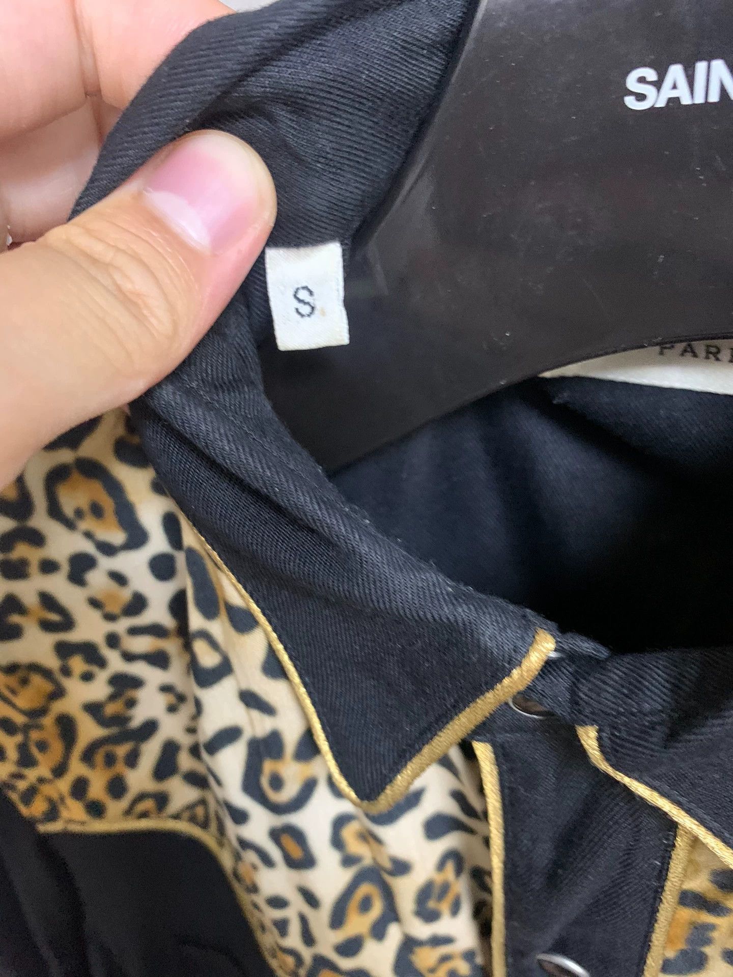 Saint Laurent Paris Saint Laurent Paris Leopard print patchwork shirt Size US S / EU 44-46 / 1 - 3 Thumbnail