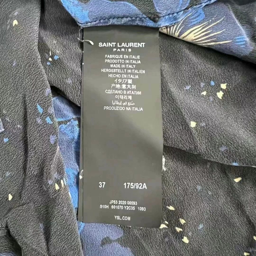 Saint Laurent Paris Saint Laurent Paris Hibiscus short sleeved shirt Size US XS / EU 42 / 0 - 5 Thumbnail