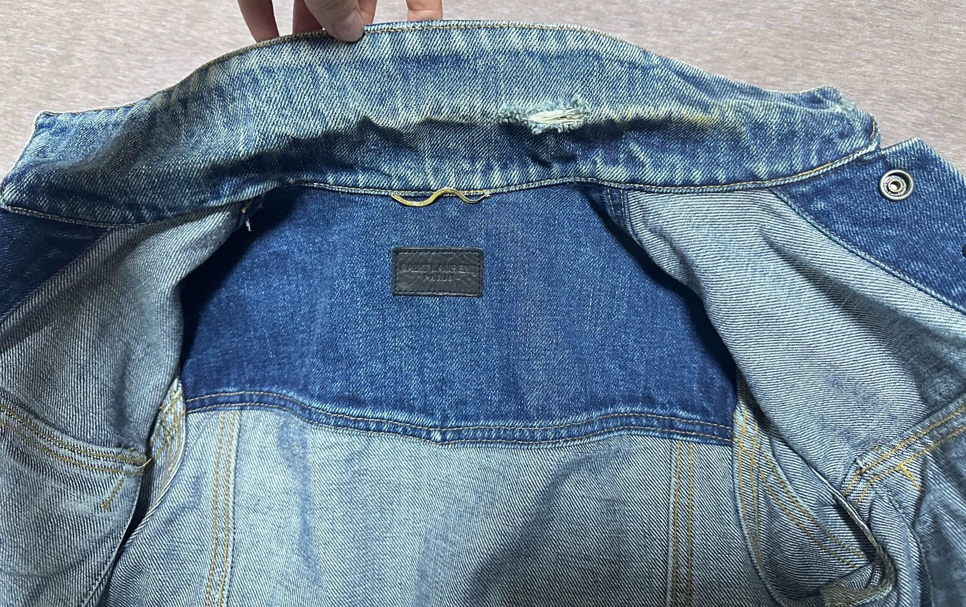 Saint Laurent Paris Saint Laurent Paris Blue denim jacket Size US XS / EU 42 / 0 - 4 Thumbnail
