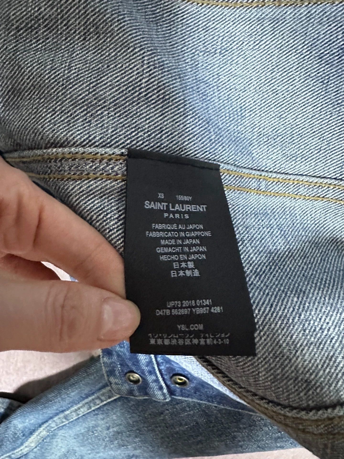 Saint Laurent Paris Saint Laurent Paris Blue denim jacket Size US XS / EU 42 / 0 - 6 Thumbnail