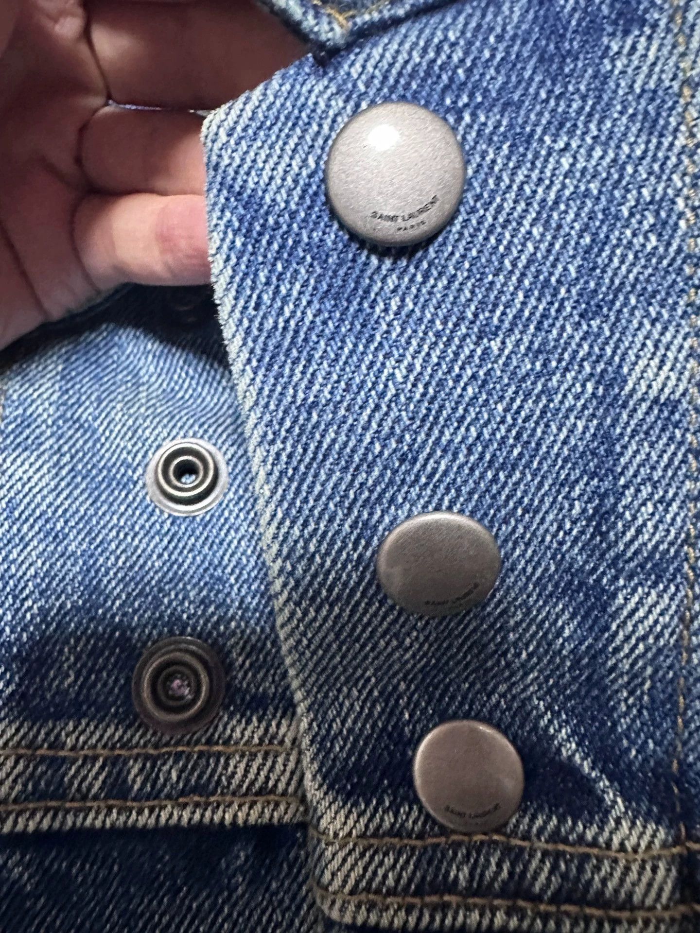 Saint Laurent Paris Saint Laurent Paris Blue denim jacket Size US XS / EU 42 / 0 - 3 Thumbnail