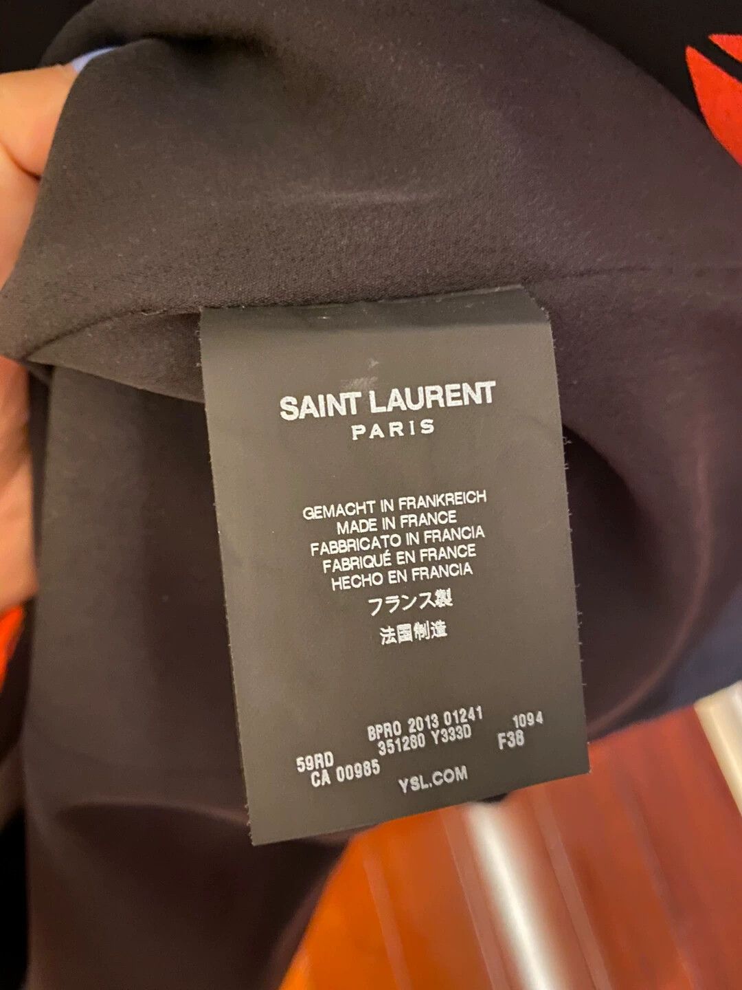 Saint Laurent Paris Saint Laurent Paris Red lipped dress Size US 38 / EU 54 - 3 Thumbnail