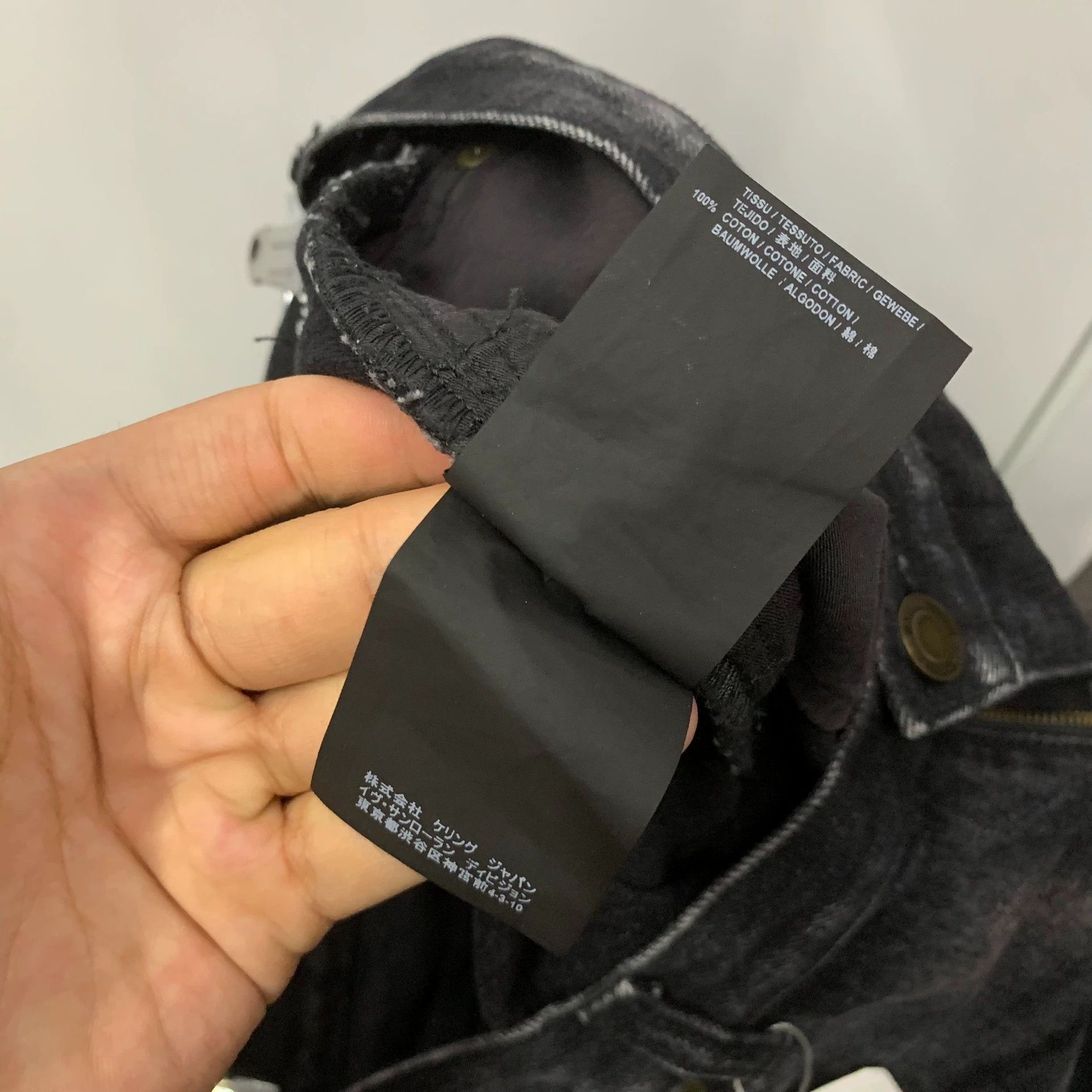 Saint Laurent Paris Saint Laurent Paris Black Embroidered Jeans Size US 27 - 7 Thumbnail
