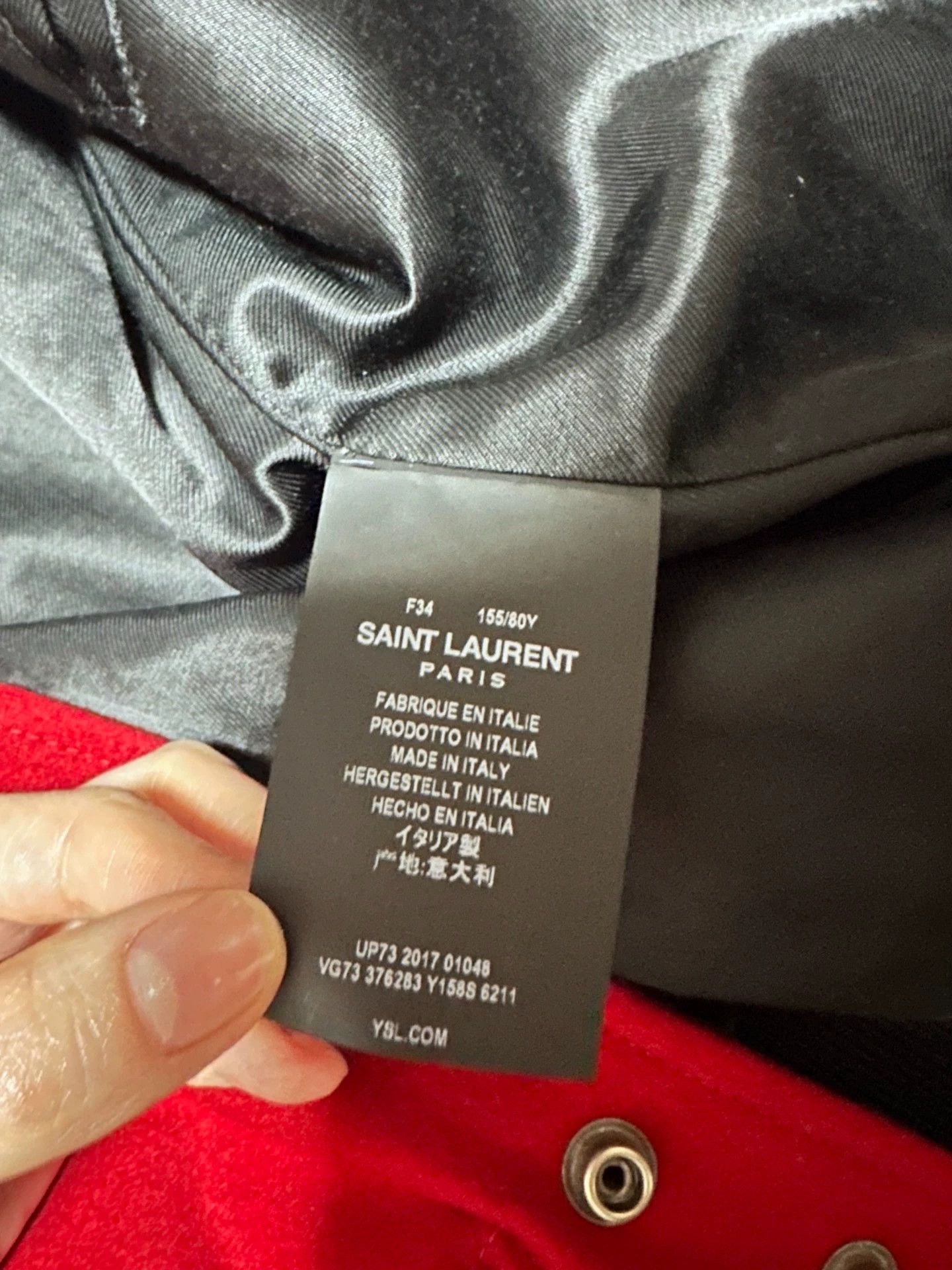Saint Laurent Paris Saint Laurent Paris Classic baseball jacket Size US XS / EU 42 / 0 - 3 Thumbnail