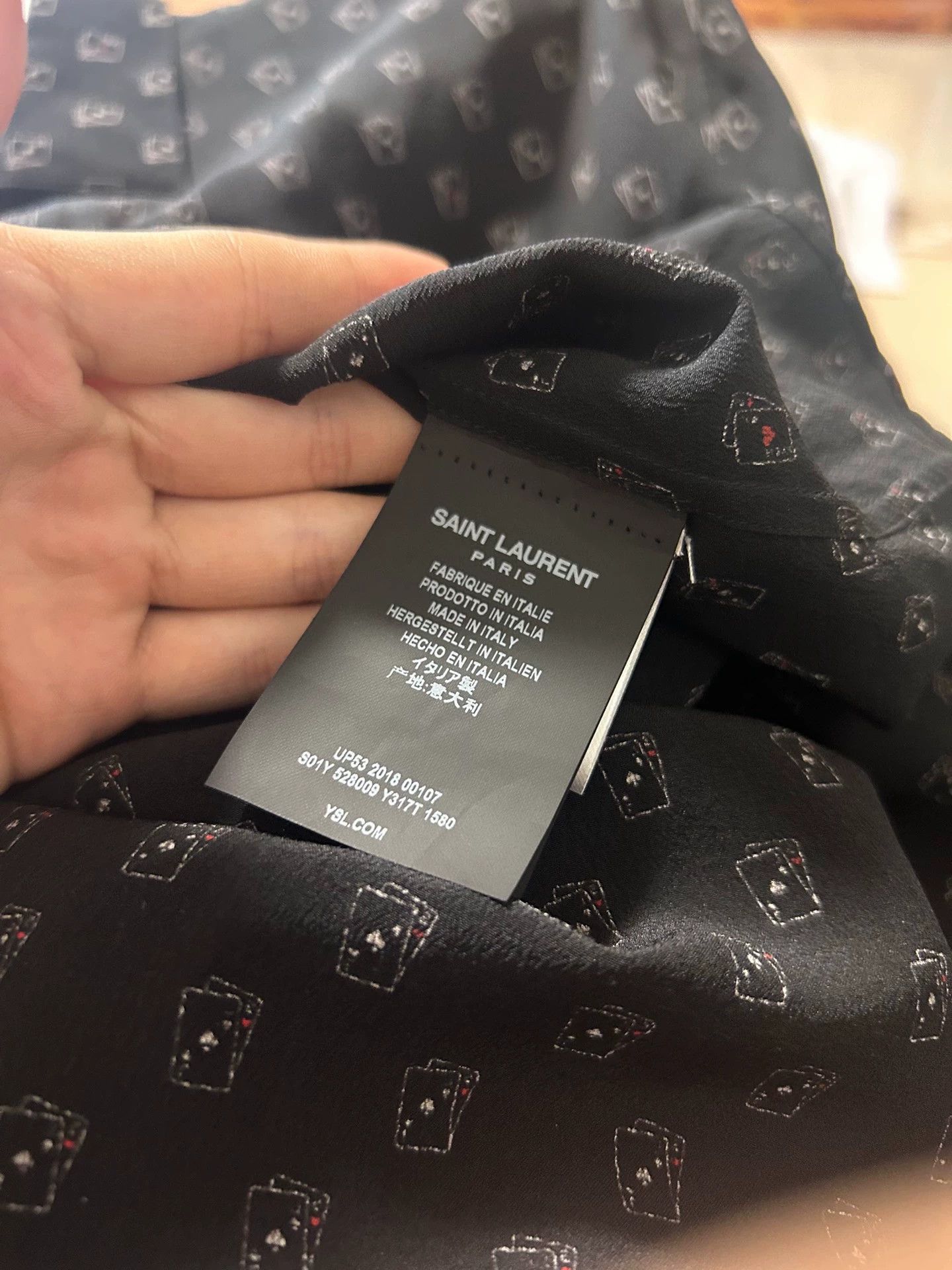 Saint Laurent Paris Saint Laurent Paris Manyin mulberry silk shirt Size US XS / EU 42 / 0 - 7 Thumbnail