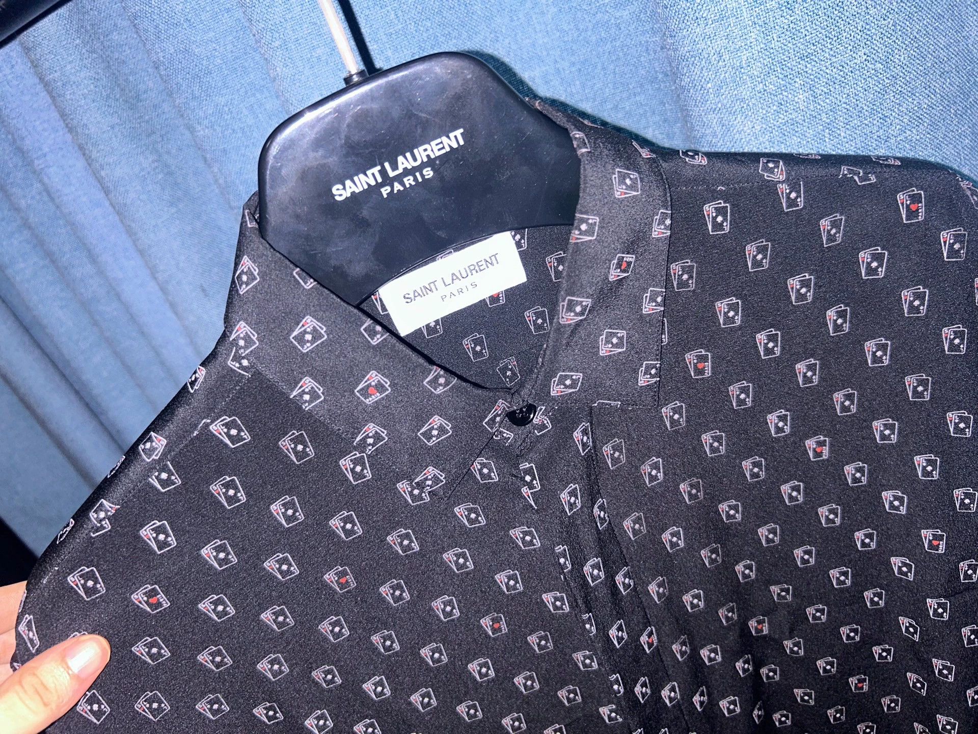 Saint Laurent Paris Saint Laurent Paris Manyin mulberry silk shirt Size US XS / EU 42 / 0 - 3 Thumbnail