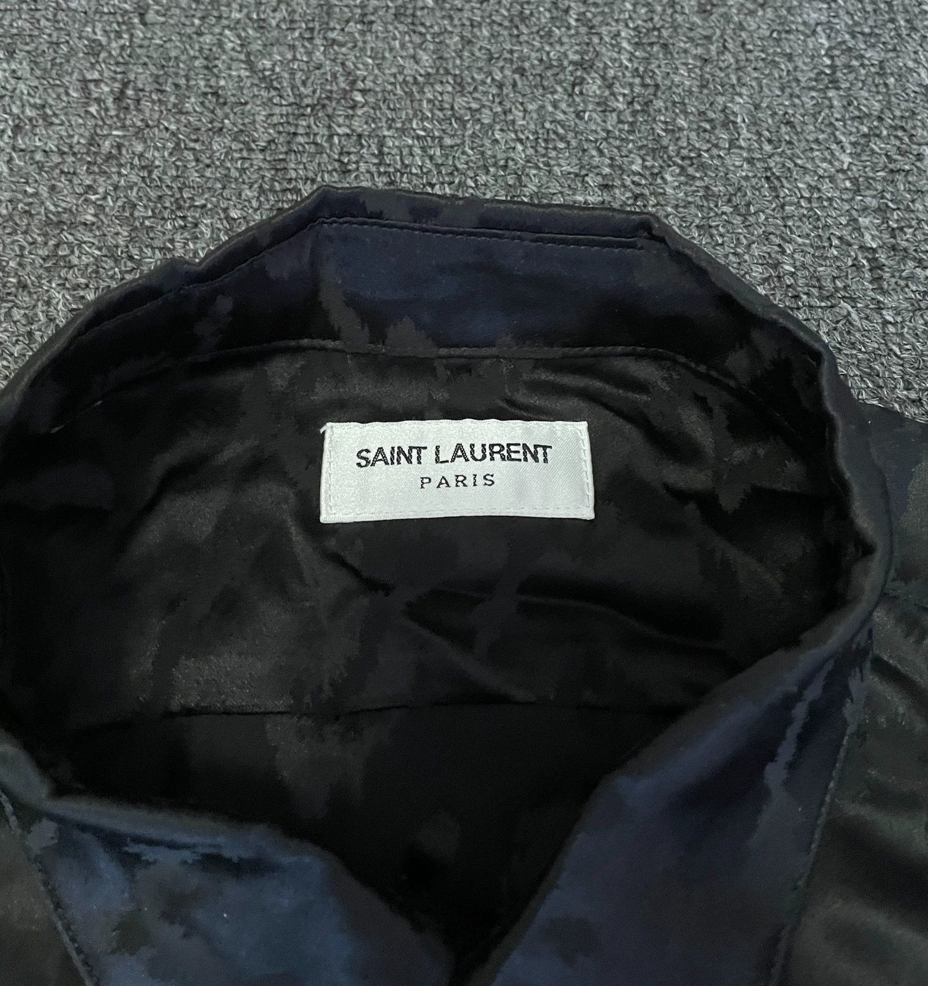 Saint Laurent Paris Saint Laurent Paris Black mulberry silk shirt Size US L / EU 52-54 / 3 - 4 Thumbnail