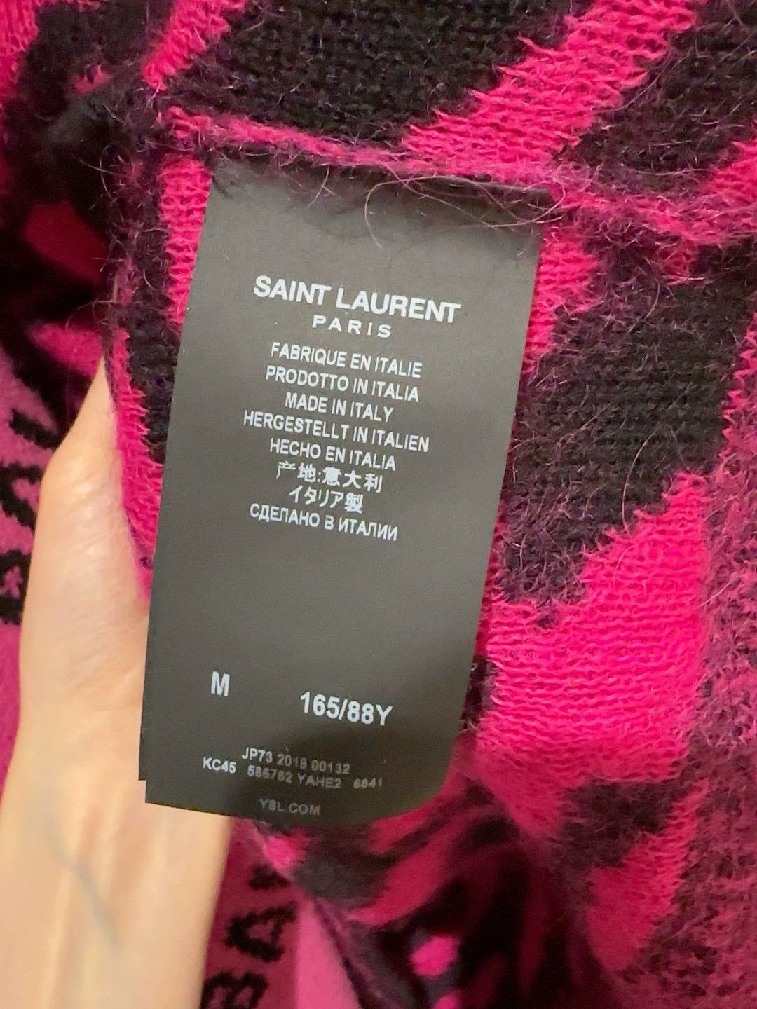 Saint Laurent Paris Saint Laurent Paris Mohair leopard print sweater cardigan Size US M / EU 48-50 / 2 - 4 Thumbnail