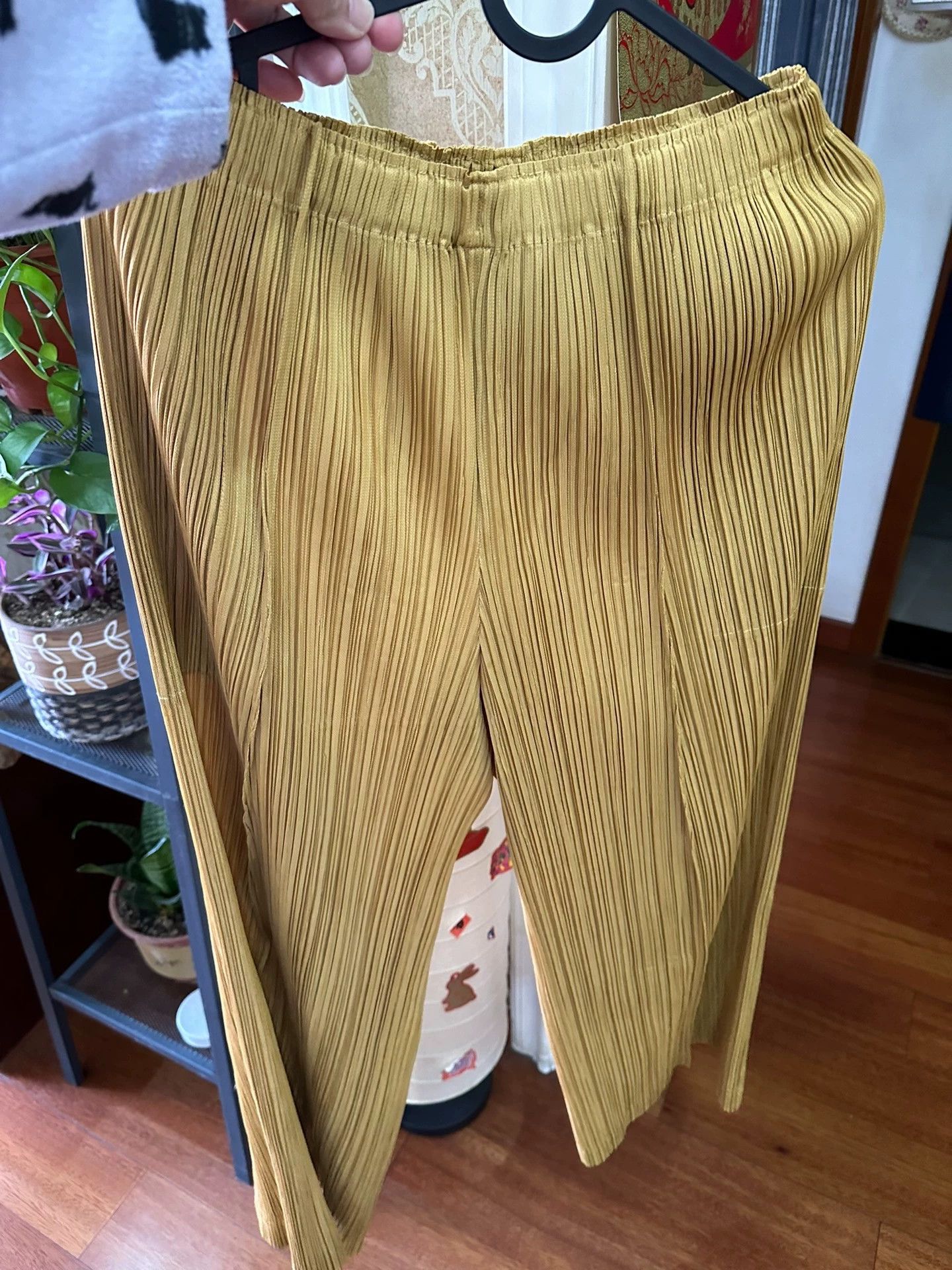 Issey Miyake issey miyake Wrinkled yellow women's pants Size US 30 / EU 46 - 2 Thumbnail