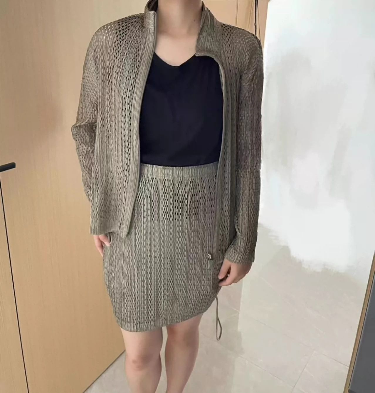 Issey Miyake issey miyake Grey hollow vest Size US M / EU 48-50 / 2 - 7 Thumbnail