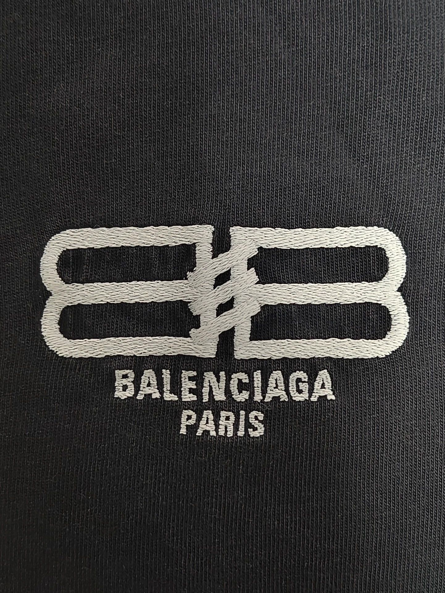 Balenciaga Balenciaga 23ss Black Double B Embroidered Logo Short Sleeve T-shirt Size US S / EU 44-46 / 1 - 3 Thumbnail