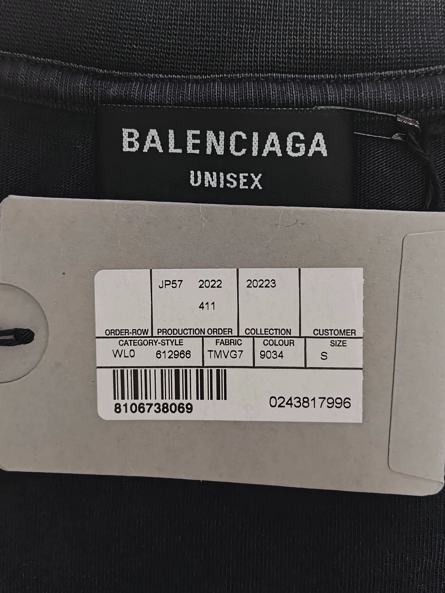 Balenciaga Balenciaga 23ss Black Double B Embroidered Logo Short Sleeve T-shirt Size US S / EU 44-46 / 1 - 4 Thumbnail