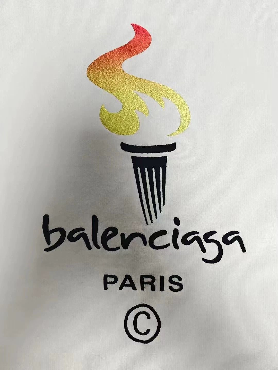 Balenciaga Balenciaga Torch Embroidered Logo Hoodie Size US S / EU 44-46 / 1 - 3 Thumbnail