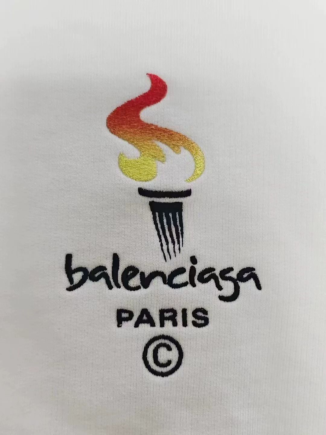 Balenciaga Balenciaga Torch Embroidered Logo Hoodie Size US S / EU 44-46 / 1 - 4 Thumbnail