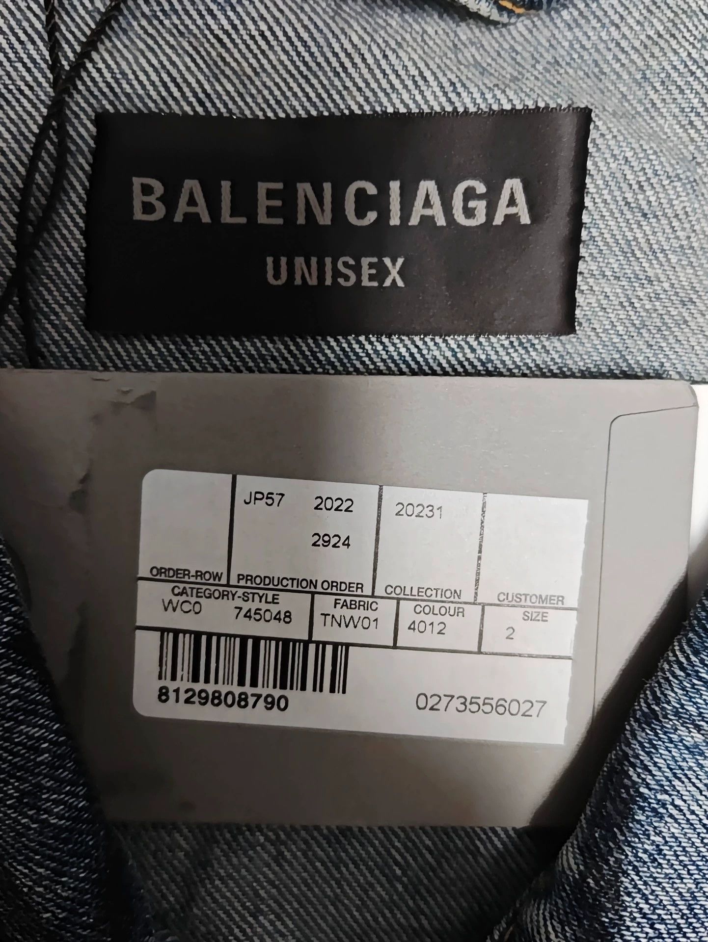 Balenciaga Balenciaga 23Fall blue graffiti hand-painted vintage denim jacket Size US M / EU 48-50 / 2 - 4 Thumbnail