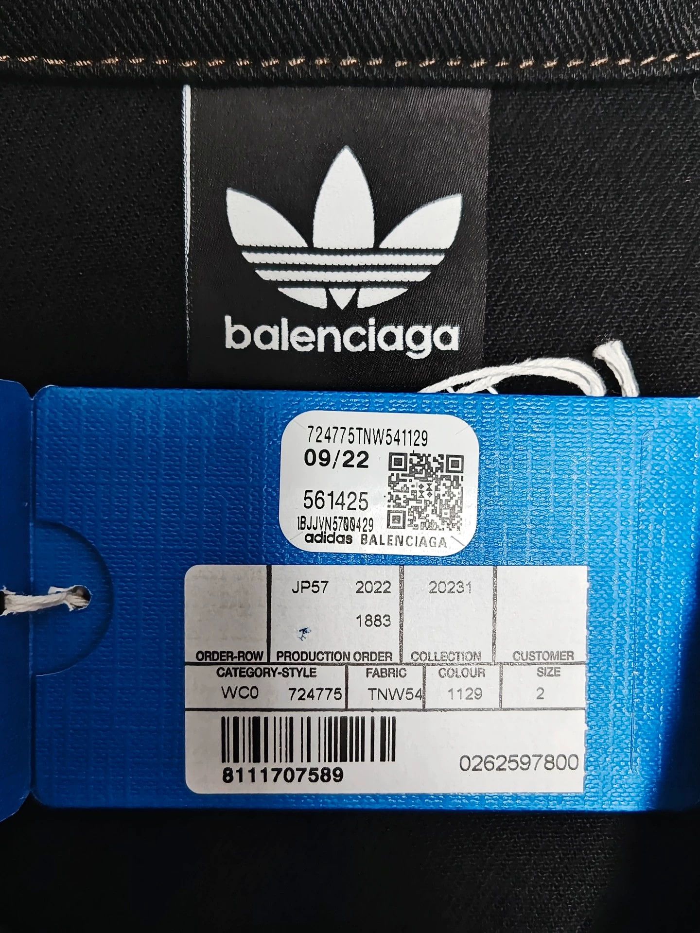 Balenciaga Balenciaga x Adidas 23ss fashion show washed denim jacket Size US M / EU 48-50 / 2 - 5 Thumbnail
