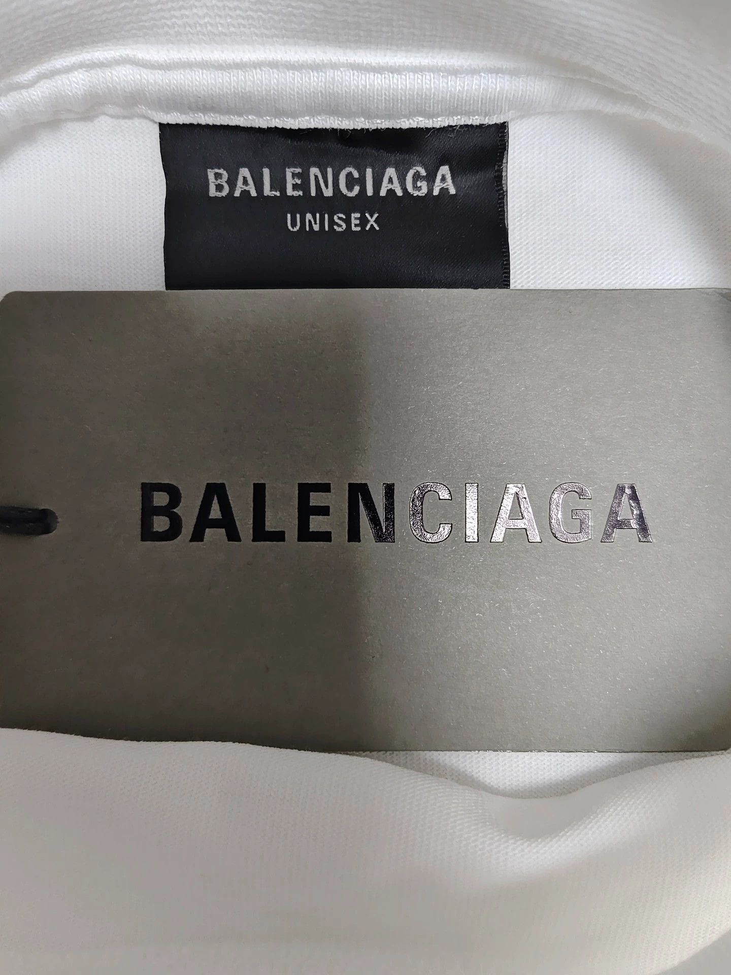 Balenciaga Balenciaga Balenciaga 24ss Spring White Convenience Patch Short Sleeve Size US S / EU 44-46 / 1 - 4 Thumbnail