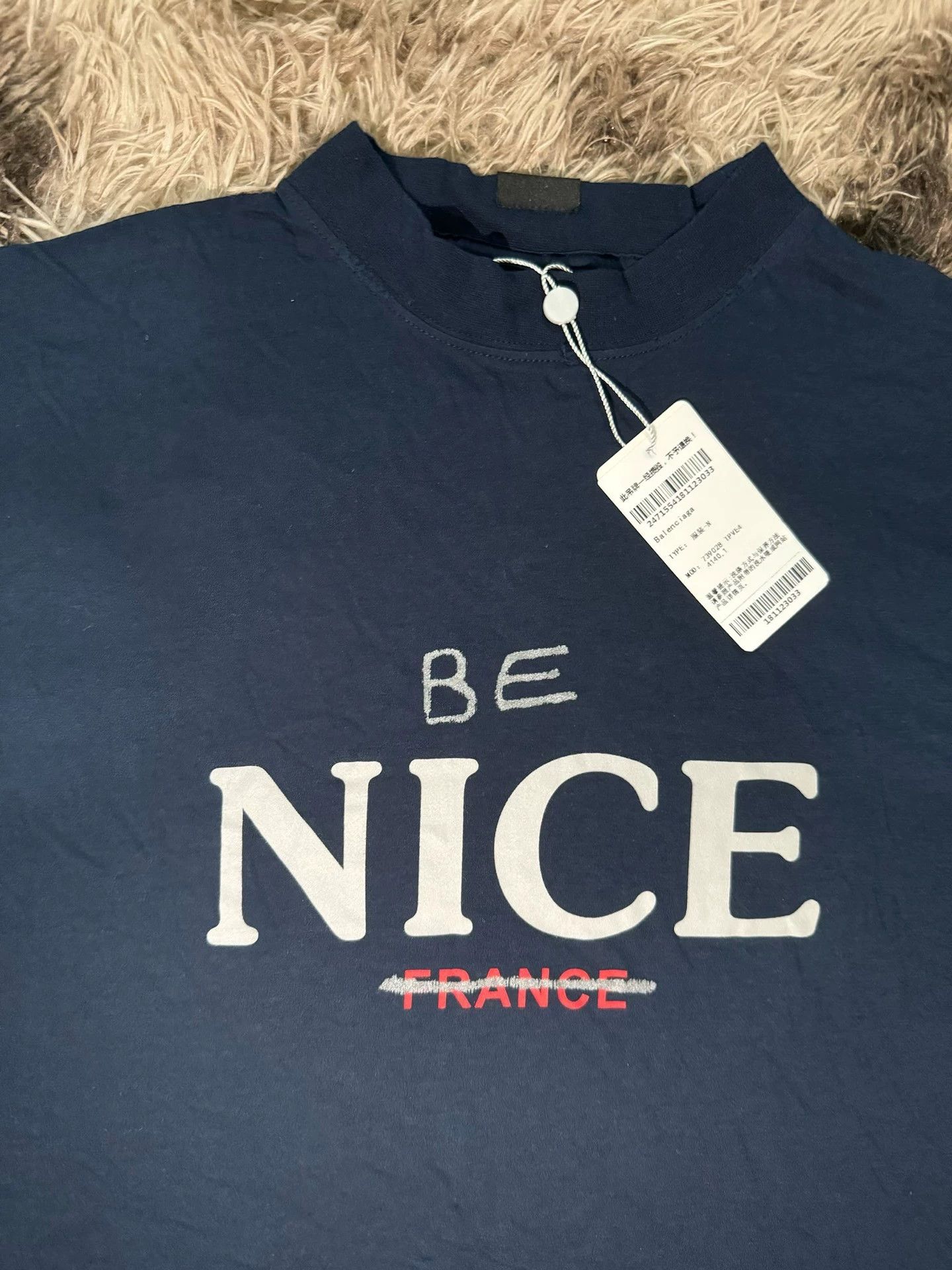 Balenciaga Balenciaga 23FW Be Nice Short sleeved T-shirt Size US S / EU 44-46 / 1 - 2 Thumbnail