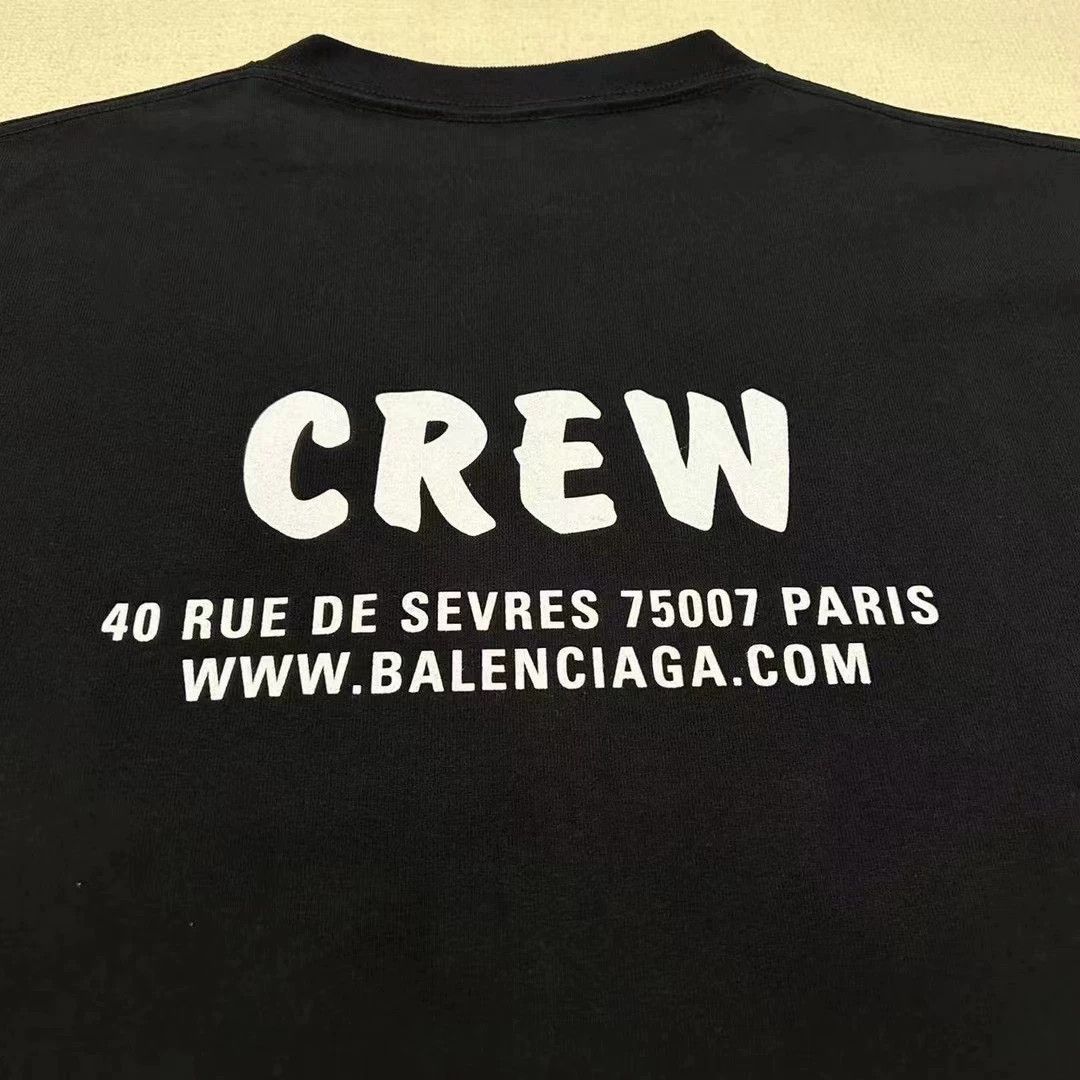 Balenciaga Balenciaga Crew Short Sleeves Size US S / EU 44-46 / 1 - 3 Thumbnail