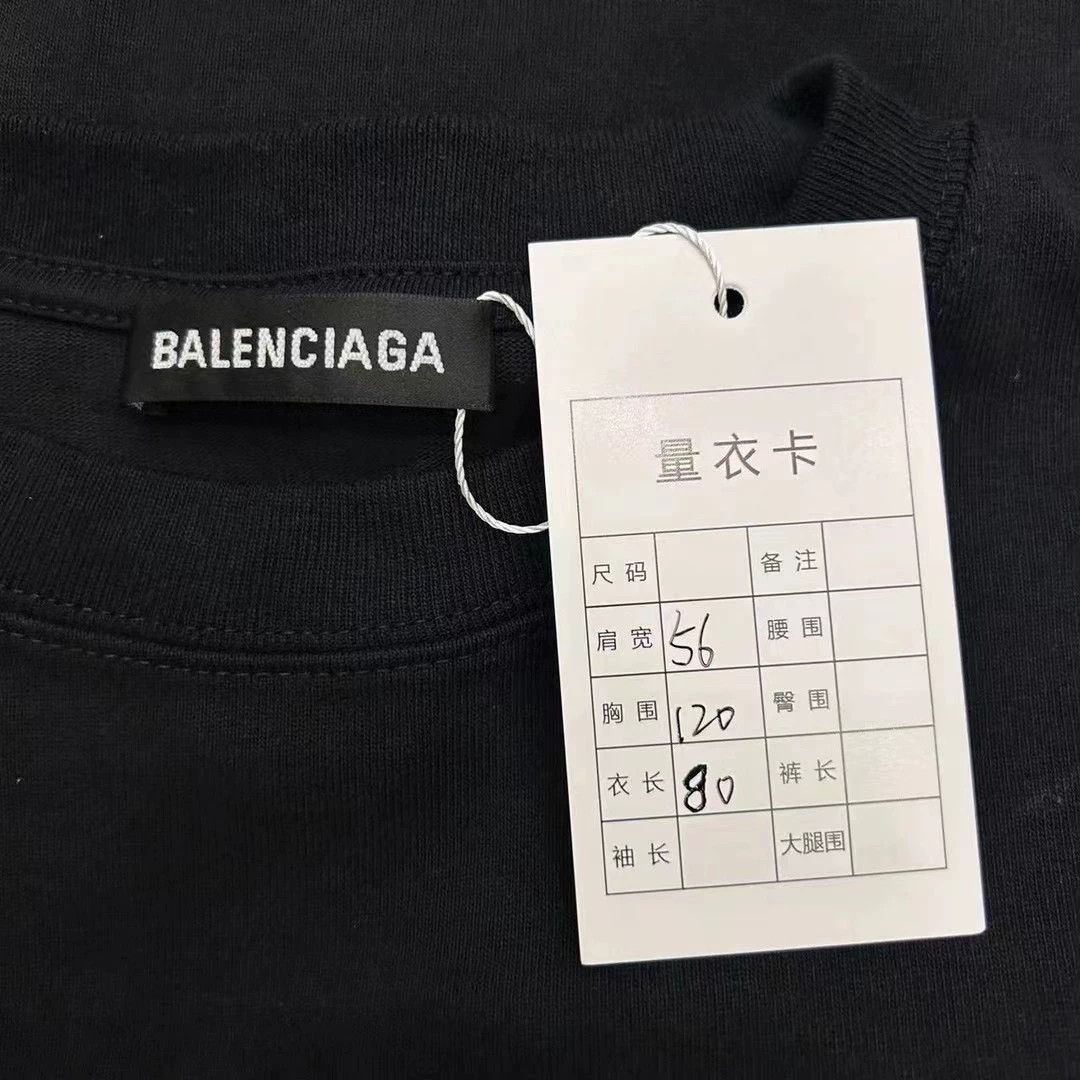 Balenciaga Balenciaga Crew Short Sleeves Size US S / EU 44-46 / 1 - 4 Thumbnail