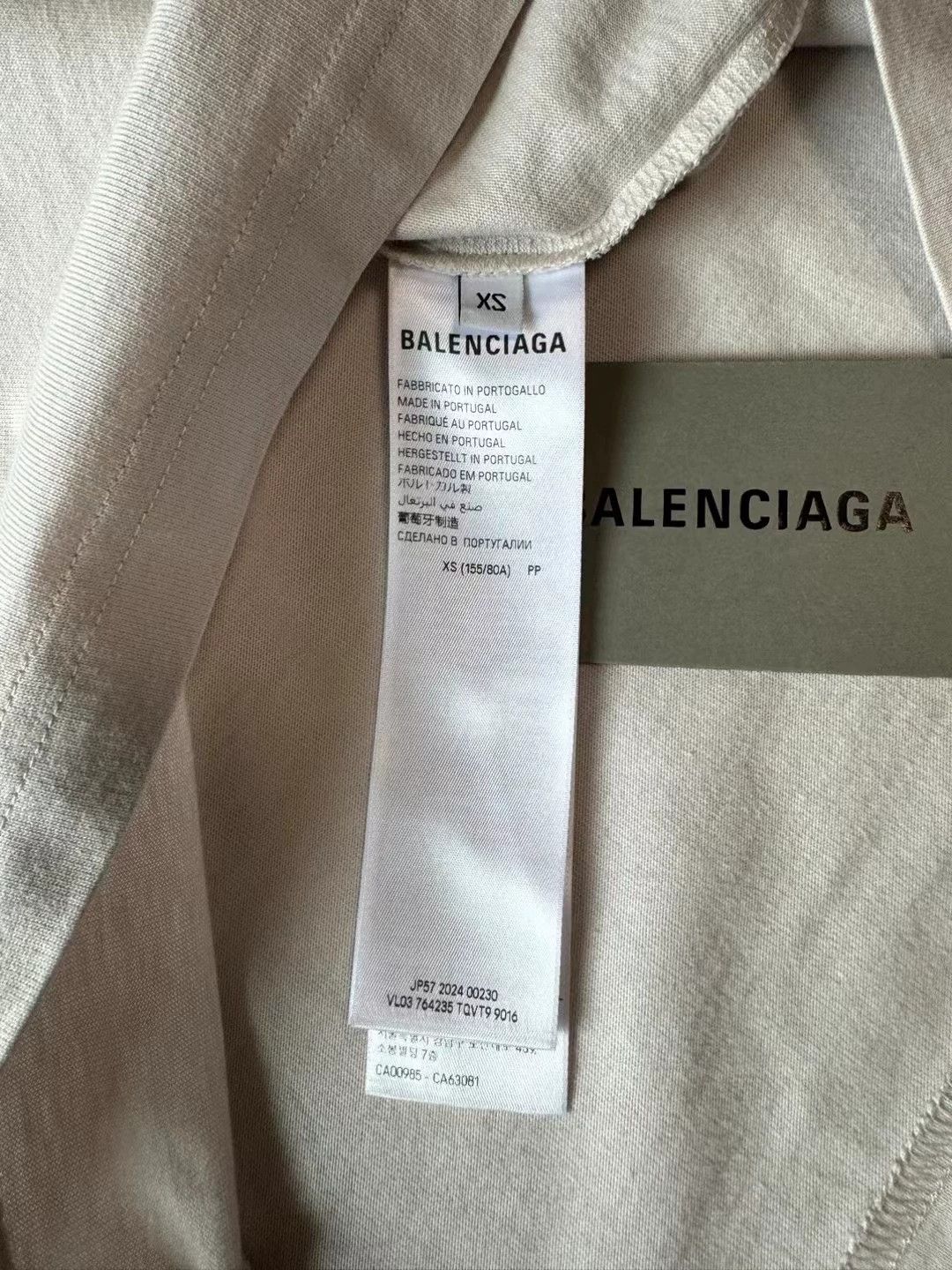 Balenciaga Balenciaga 24FW White Activewear Reflective Logo Short Sleeve Size US XS / EU 42 / 0 - 4 Thumbnail