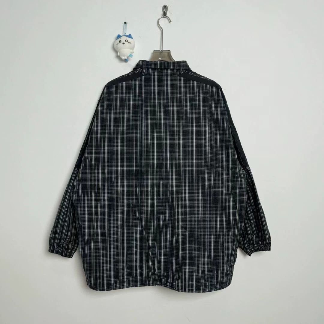 Balenciaga Balenciaga plaid design slogan logo submachine jacket Size US M / EU 48-50 / 2 - 3 Thumbnail
