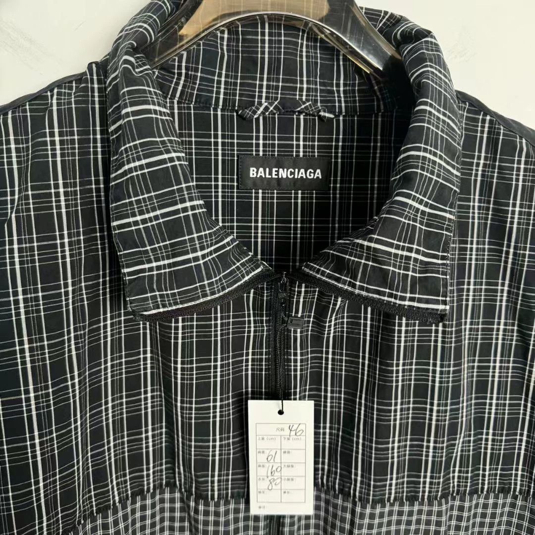 Balenciaga Balenciaga plaid design slogan logo submachine jacket Size US M / EU 48-50 / 2 - 2 Thumbnail