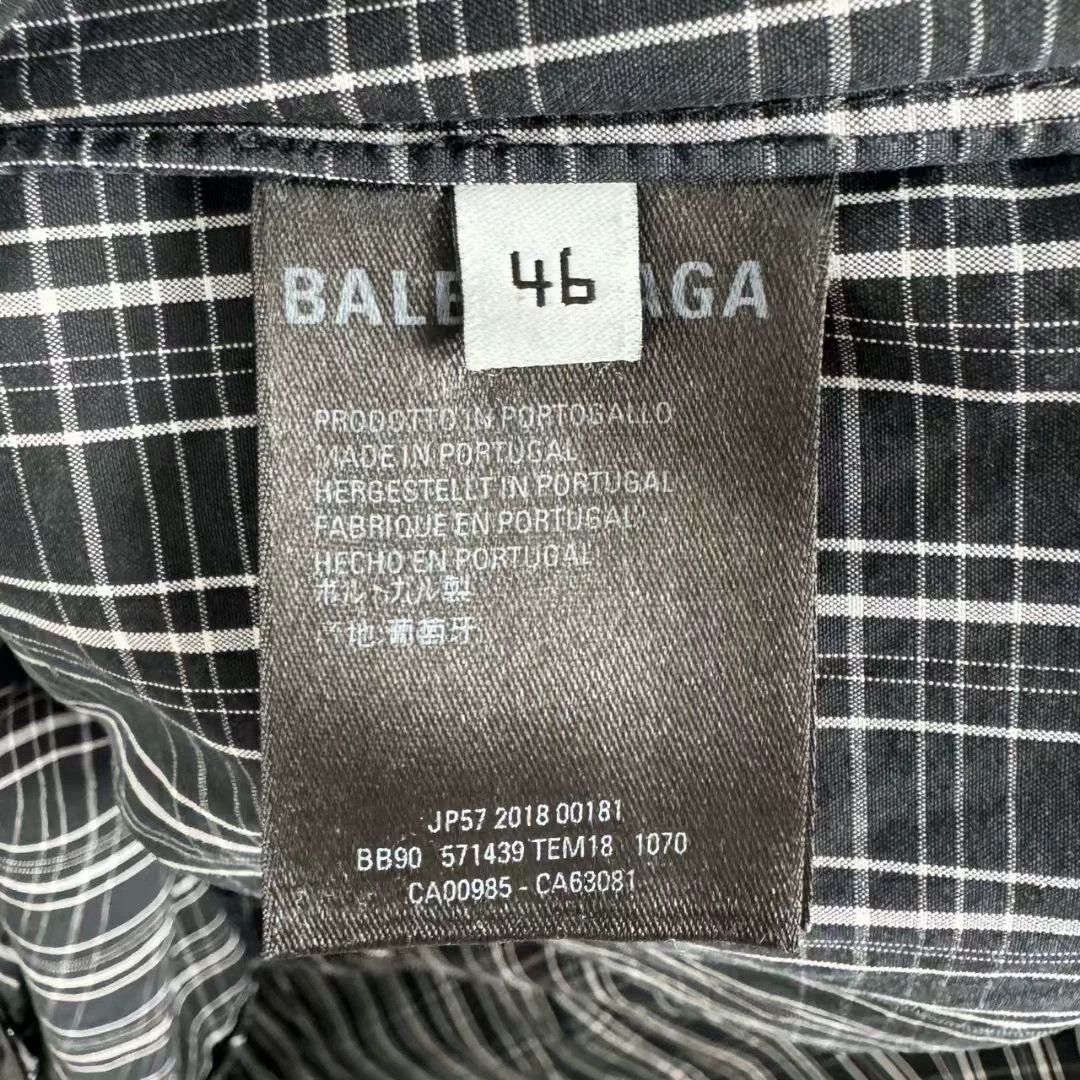 Balenciaga Balenciaga plaid design slogan logo submachine jacket Size US M / EU 48-50 / 2 - 4 Thumbnail