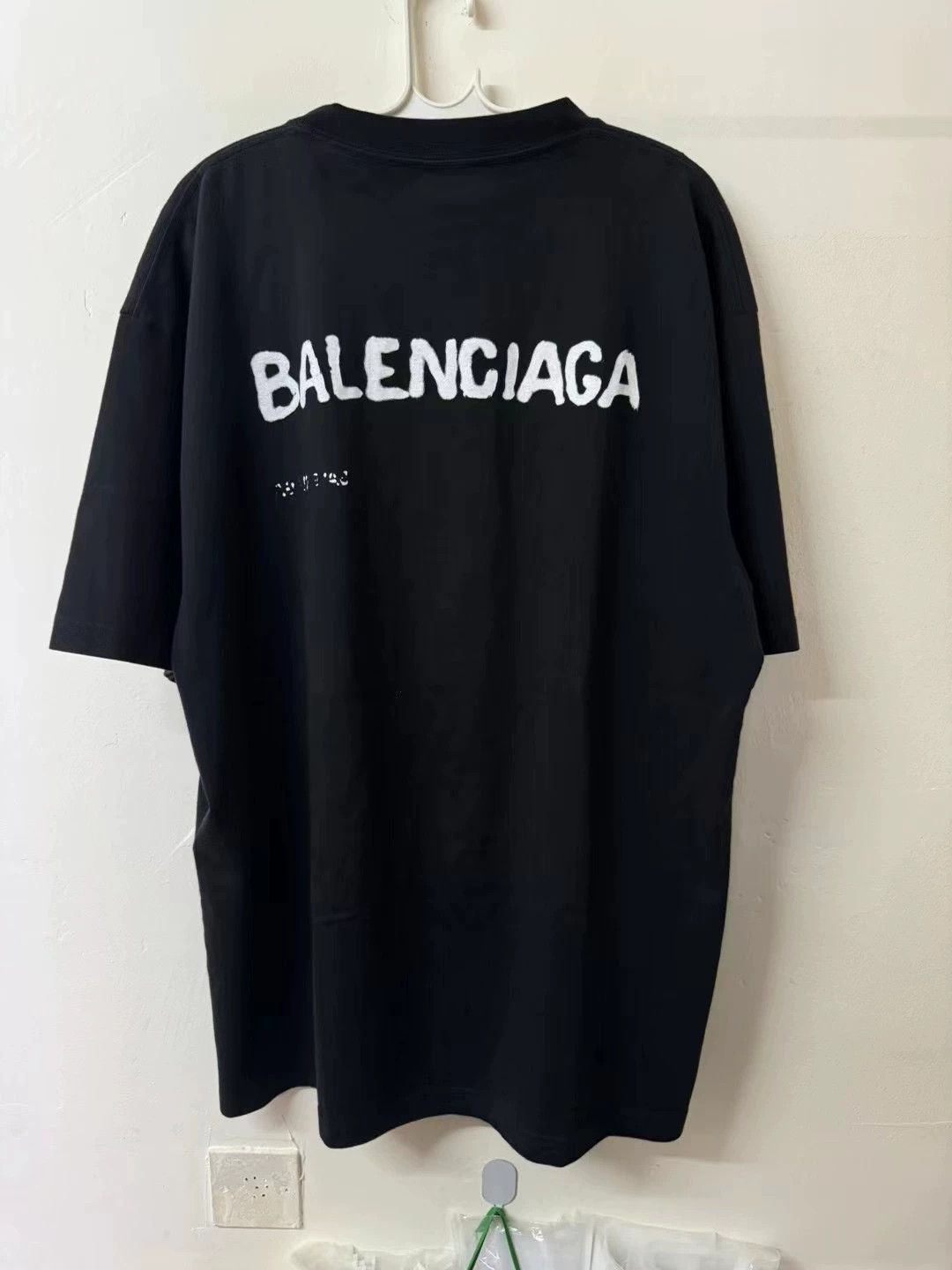 Balenciaga Balenciaga splashed ink blurred letter logo short sleeved shirt Size US S / EU 44-46 / 1 - 2 Thumbnail