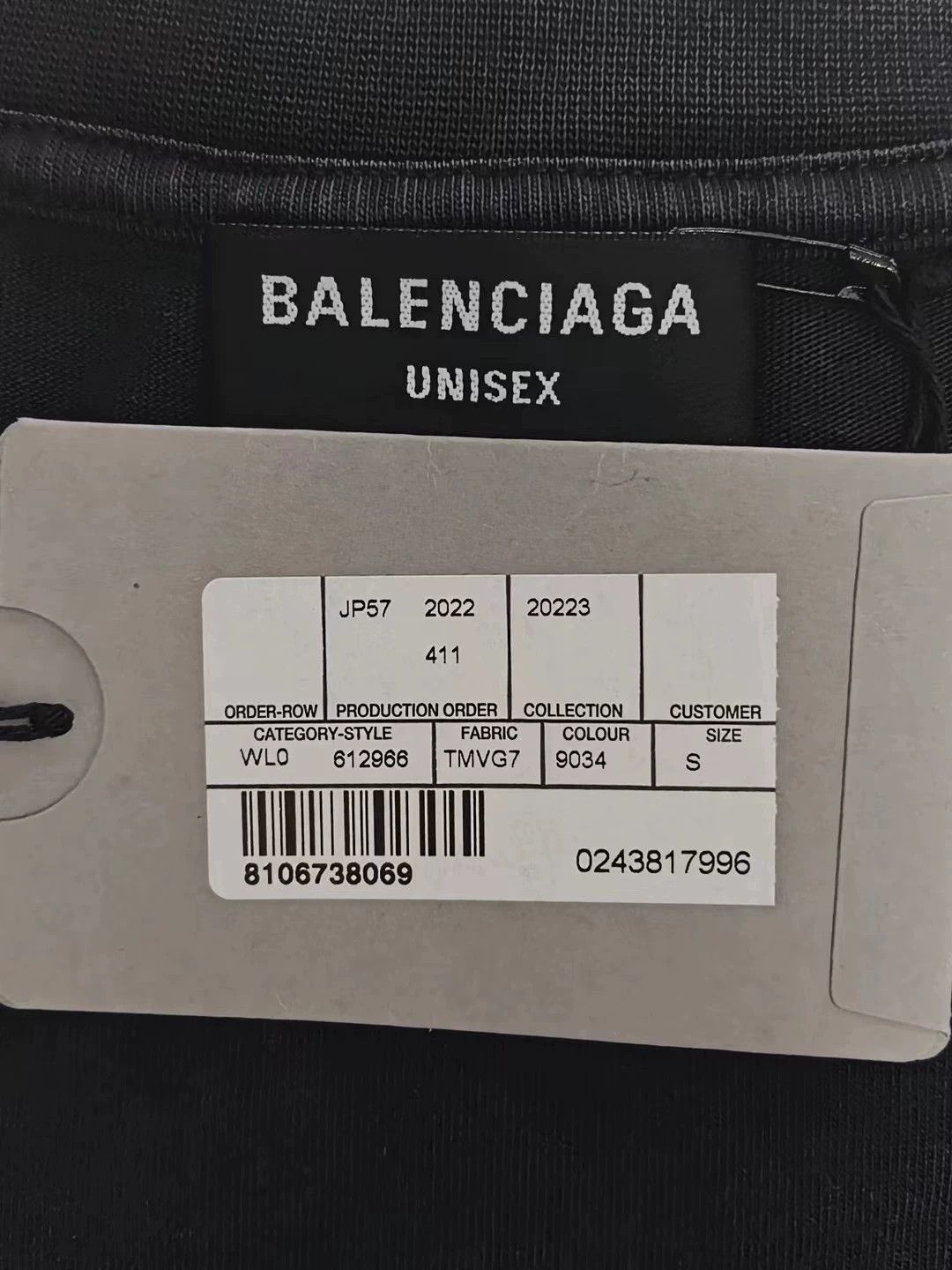 Balenciaga Balenciaga 23ss Black Double B Embroidered Logo Short Sleeve T-shirt Size US S / EU 44-46 / 1 - 4 Thumbnail