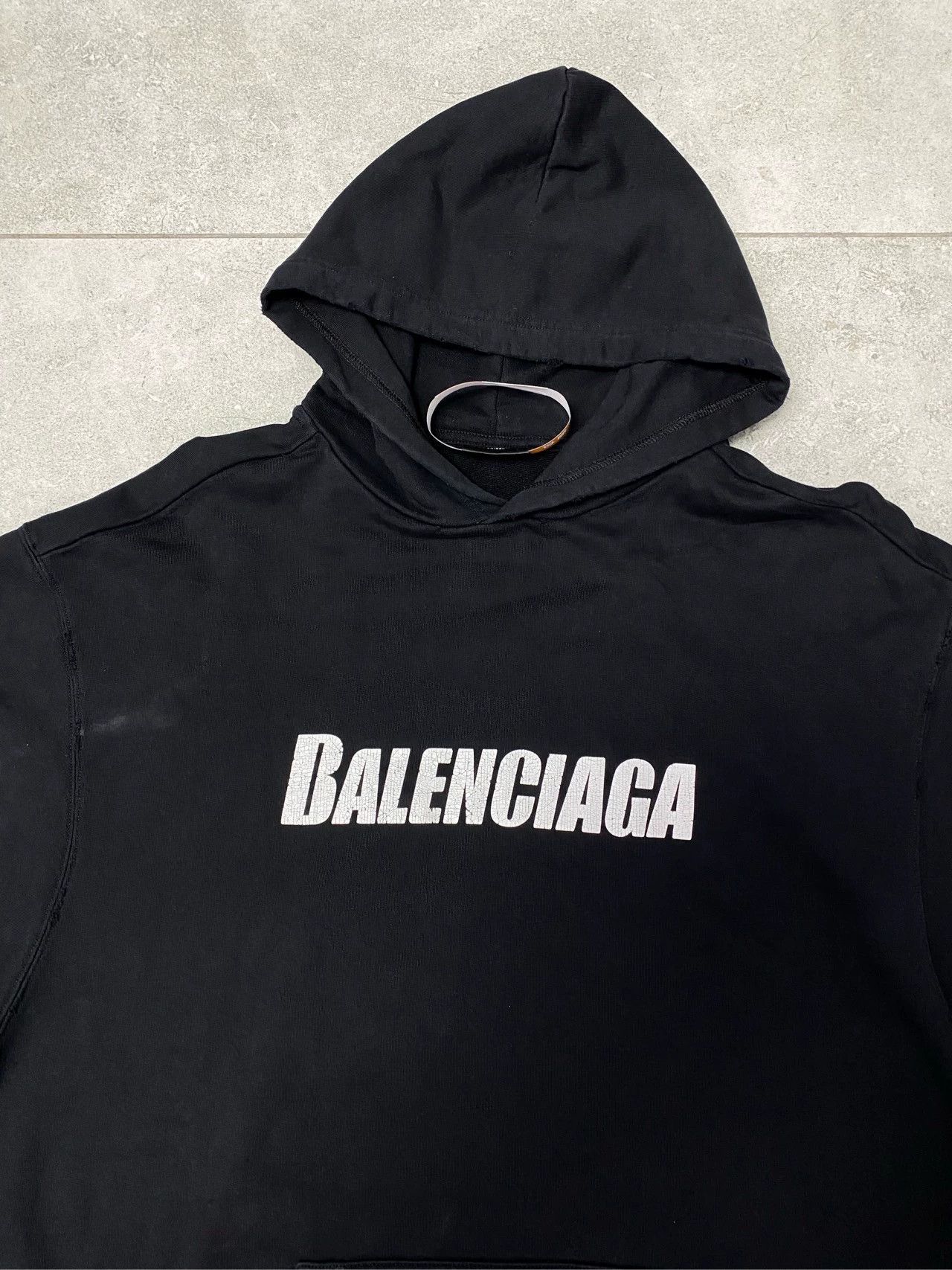 Balenciaga Balenciaga hooded sweatshirt with letter print Size US XXS / EU 40 - 5 Thumbnail