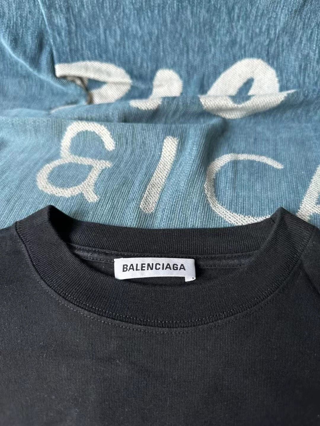 Balenciaga Balenciaga Black Email Letter Short Sleeve Size US XS / EU 42 / 0 - 2 Thumbnail