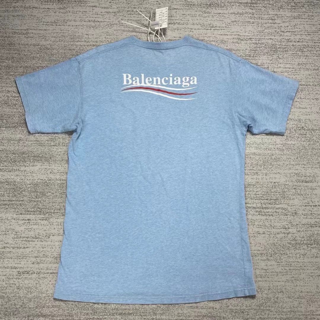 Balenciaga Balenciaga smog blue cola short sleeved shirt Size US XS / EU 42 / 0 - 2 Thumbnail