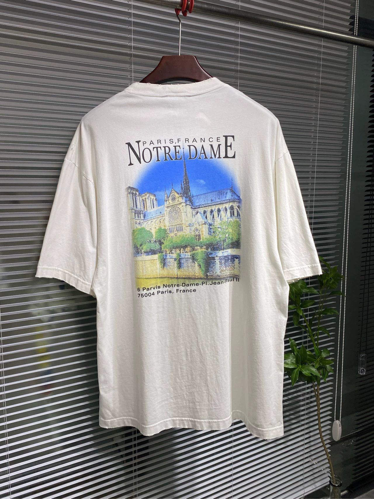 Balenciaga Balenciaga Letter Architecture Printed Round Neck Short Sleeve Size US XXS / EU 40 - 2 Thumbnail