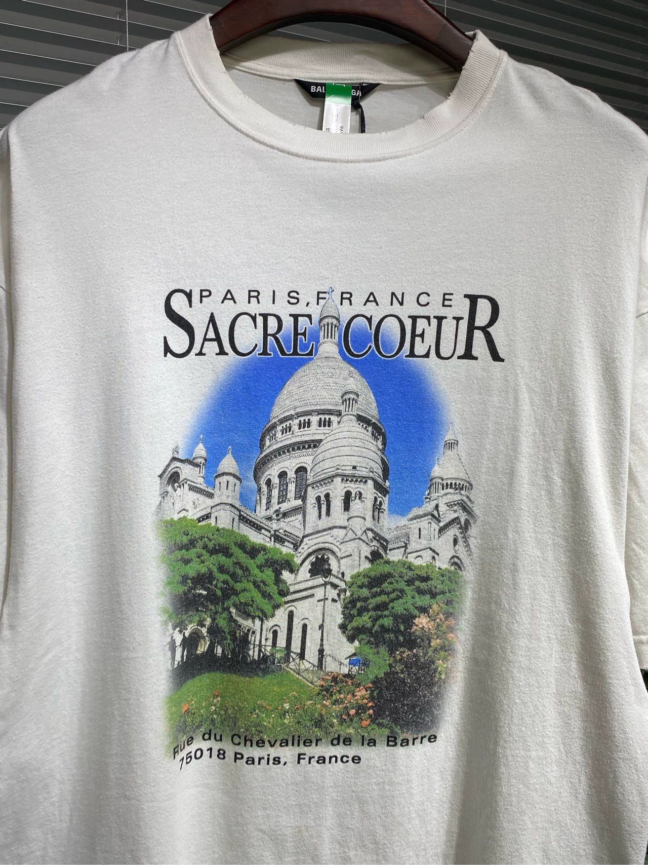 Balenciaga Balenciaga Letter Architecture Printed Round Neck Short Sleeve Size US XXS / EU 40 - 3 Thumbnail