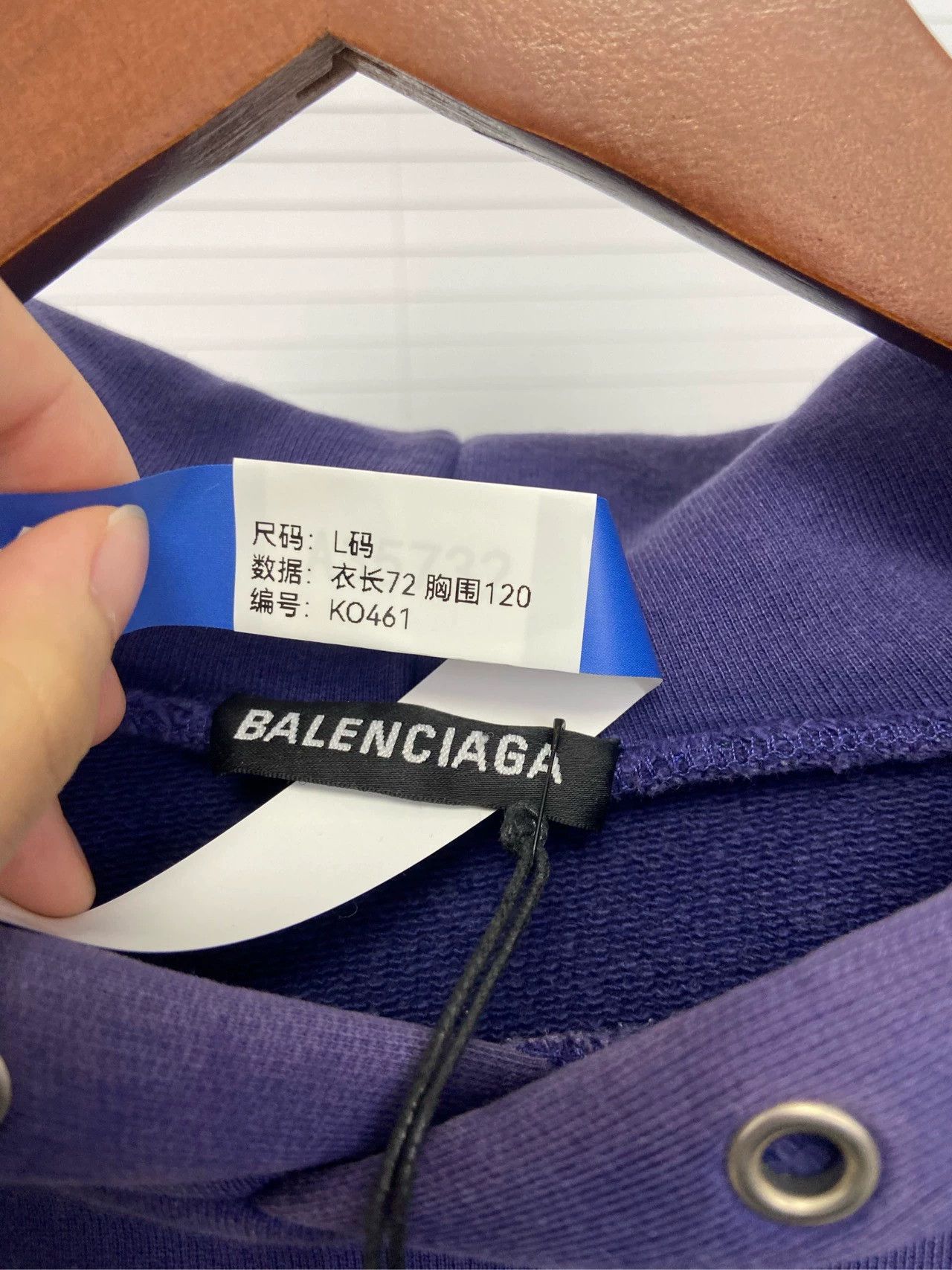 Balenciaga Balenciaga Wave Cola Letter Logo Printed Long Sleeve Hoodie Size US L / EU 52-54 / 3 - 5 Thumbnail