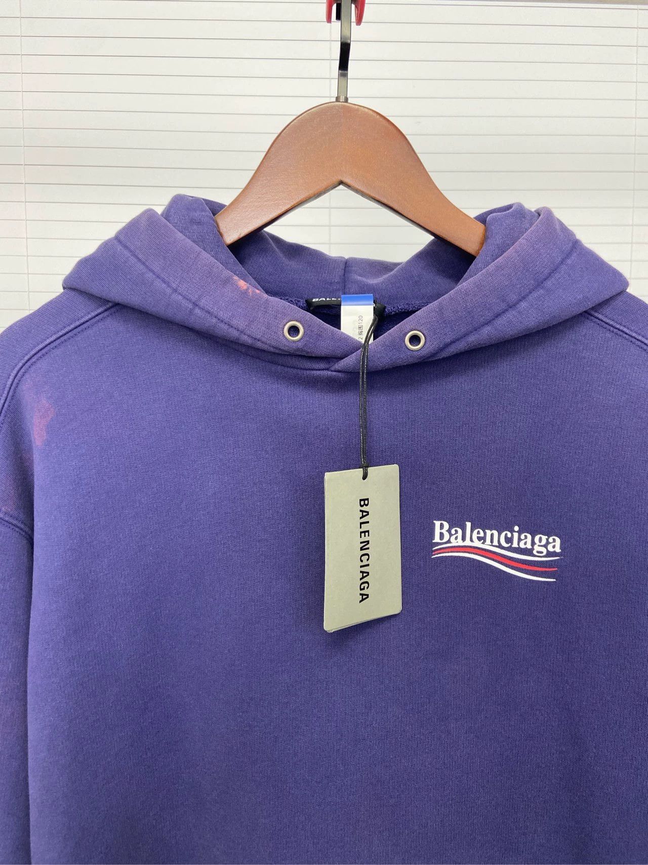 Balenciaga Balenciaga Wave Cola Letter Logo Printed Long Sleeve Hoodie Size US L / EU 52-54 / 3 - 4 Thumbnail