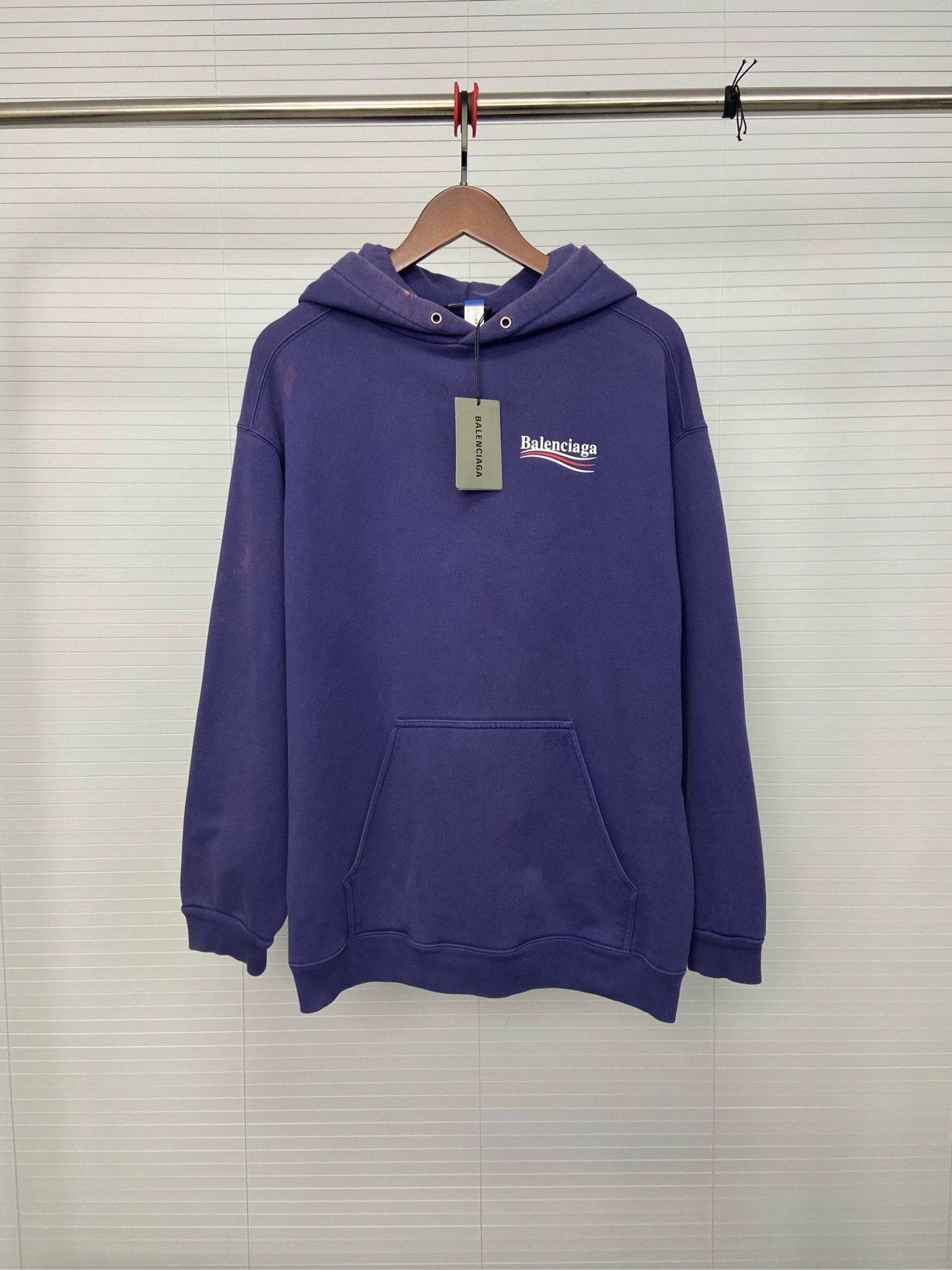 Balenciaga Balenciaga Wave Cola Letter Logo Printed Long Sleeve Hoodie Size US L / EU 52-54 / 3 - 2 Thumbnail